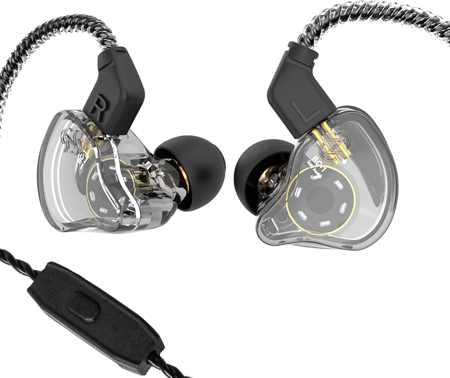 Detalle de Yinyoo CCZ Melody – kabelgebundene In-Ear-Gaming-Earbuds mit abnehmbarem OFC-Kabel und Mikrofon