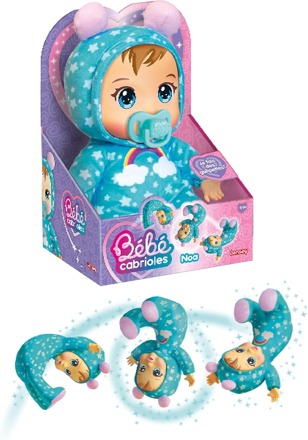 Detalle de Lansay 55086 Noa de Baby interactieve pop, zacht en met rollende bewegingen