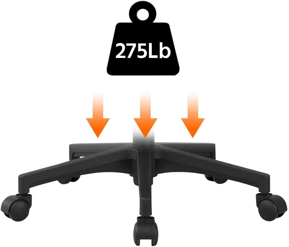 Thumbnail 6 de Yaheetech: 2 Sedie da Scrivania Ergonomiche con Rete, Ruote e Braccioli – altezza regolabile