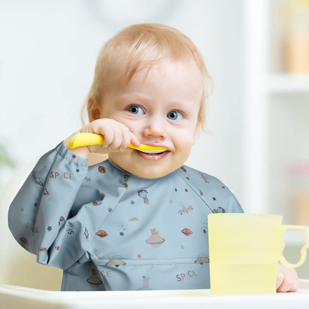Thumbnail 5 de Vicloon Lätzchen mit langen Ärmeln 6–12 Monate 🍽