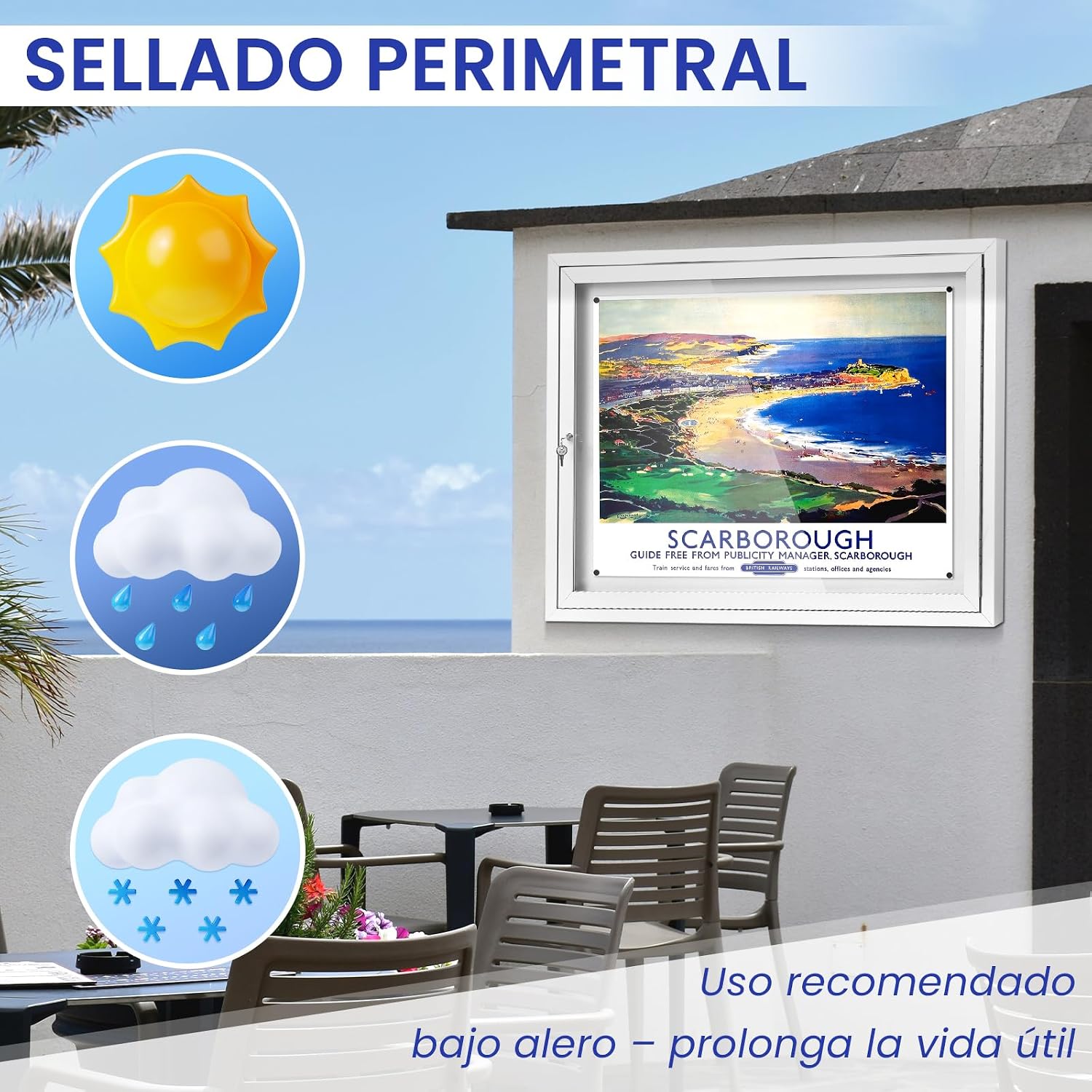 Thumbnail 6 de Swansea Tablón de Anuncios Exterior 95 x 71 cm