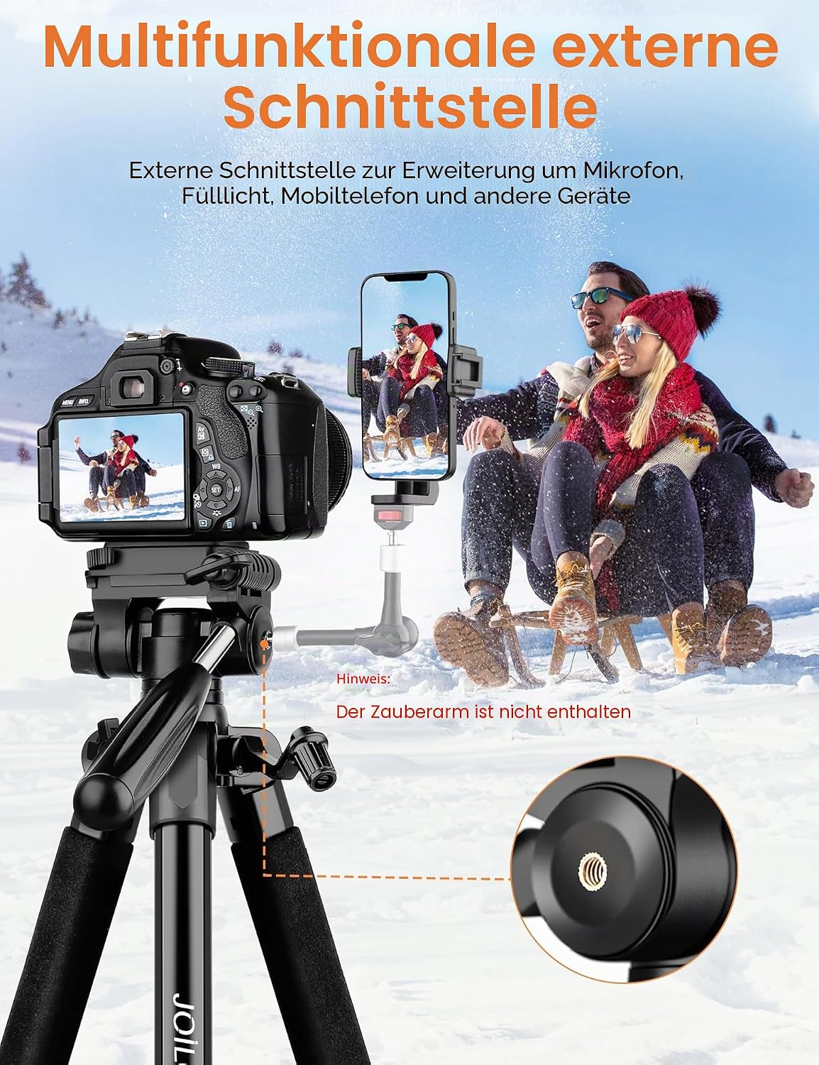 Thumbnail 5 de JOILCAN Kamera Stativ 190 cm für Smartphone