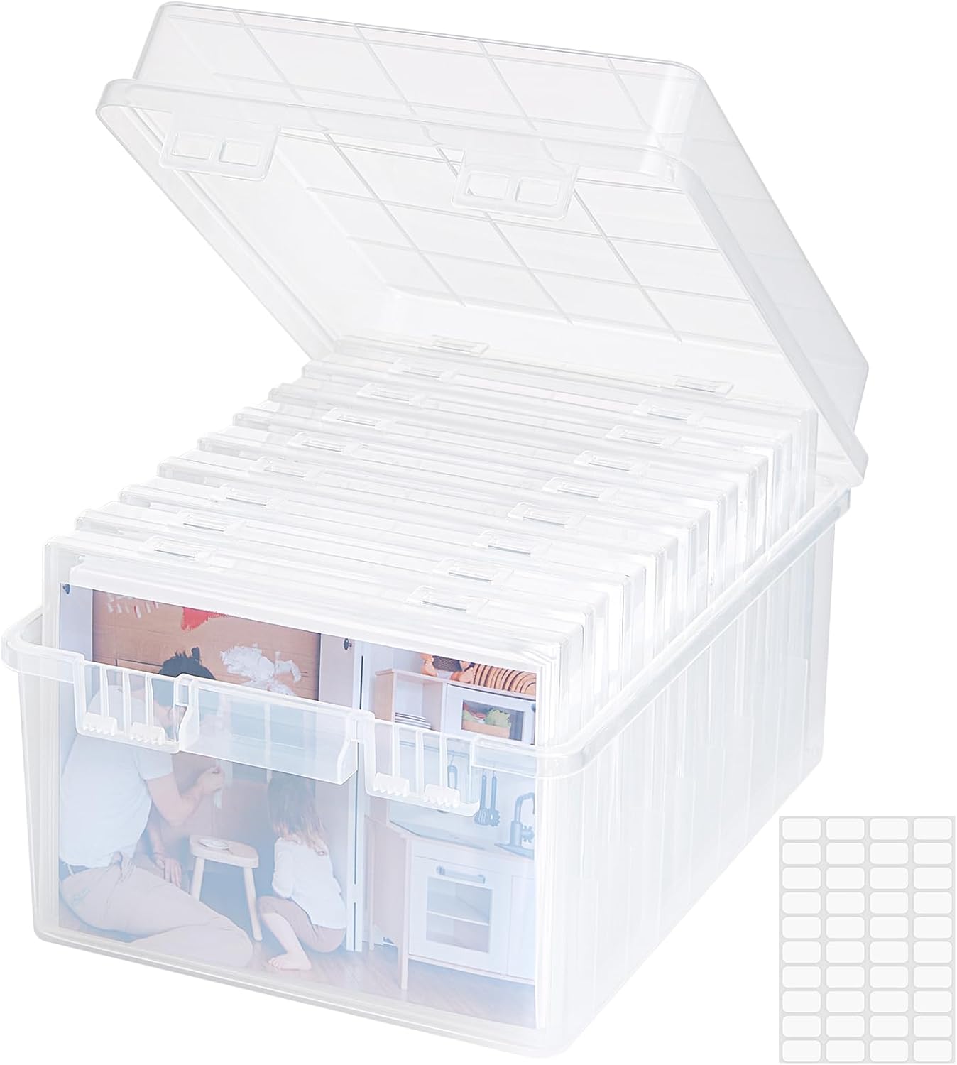 Thumbnail 3 de Lifewit Foto-Aufbewahrungsbox 13×18 cm mit 9 Haltern