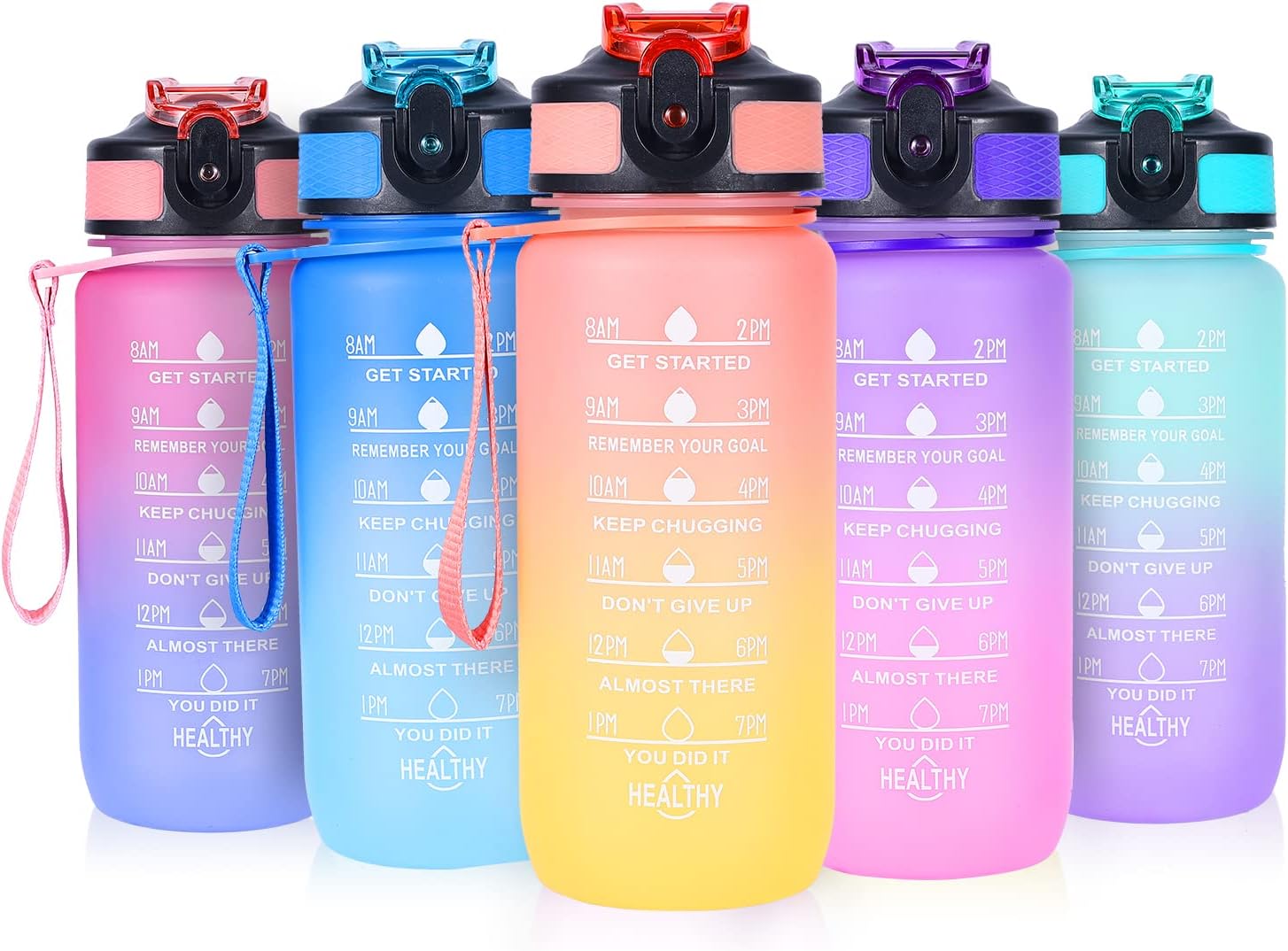 Detalle de SUPPRUI 600ml kids water bottle with straw ๐ง