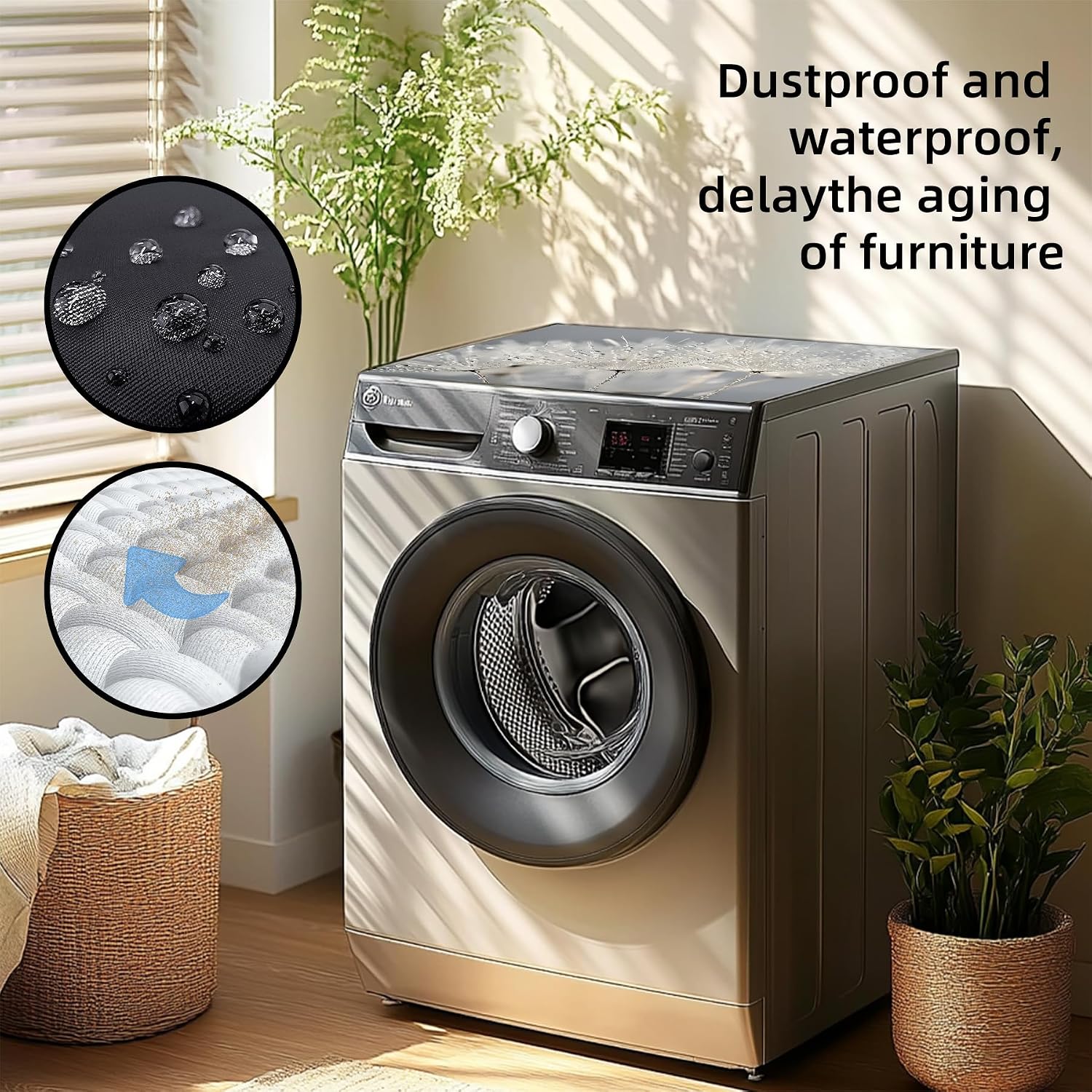 Thumbnail 6 de AOHMPT ZAOTAI2025 Washer Dryer Top Mat, 23.6 x 19.7 in Non-Slip Protector