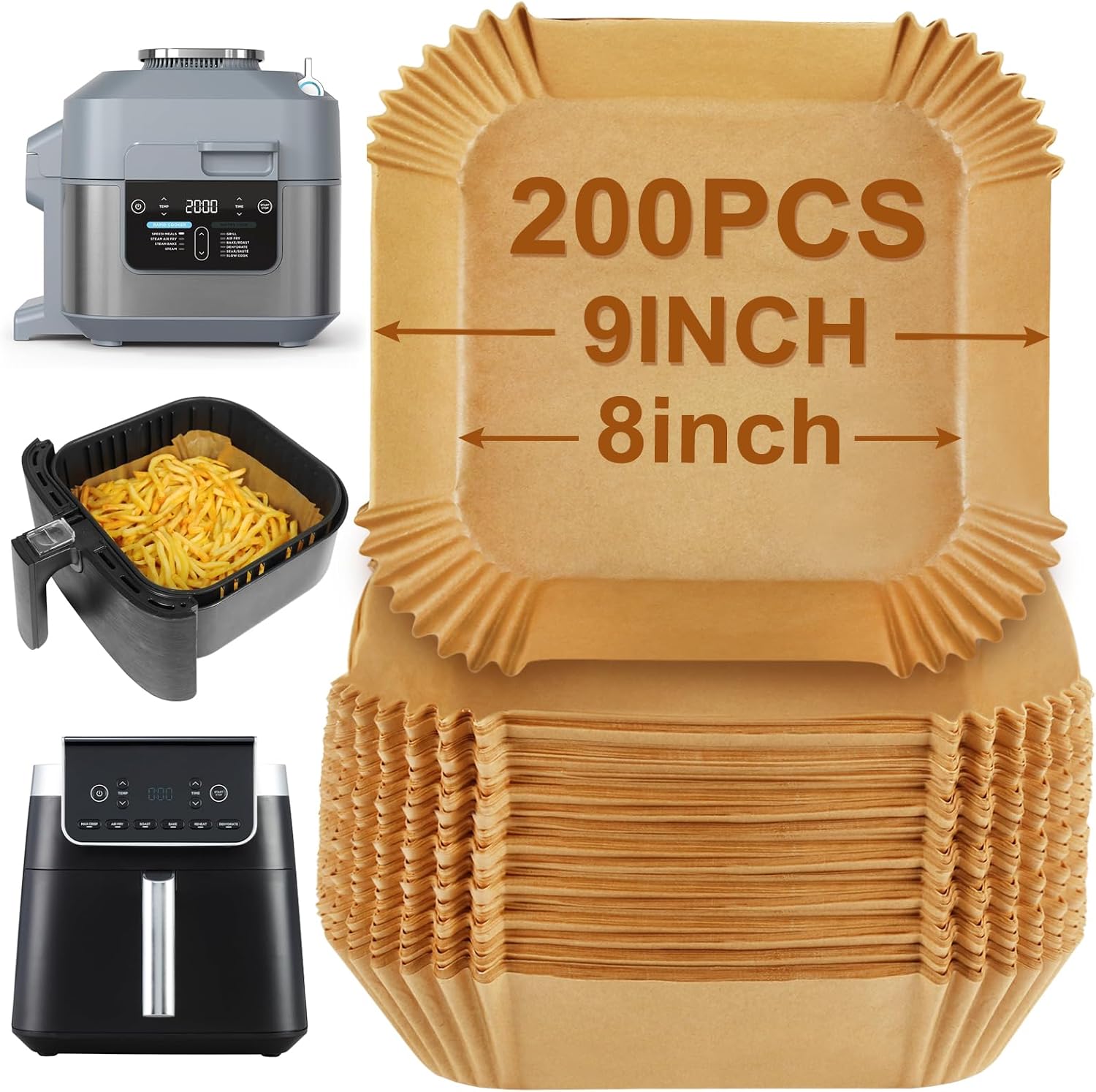 Thumbnail 6 de BYKITCHEN Airfryer Backpapier 100er-Pack đź§ľ