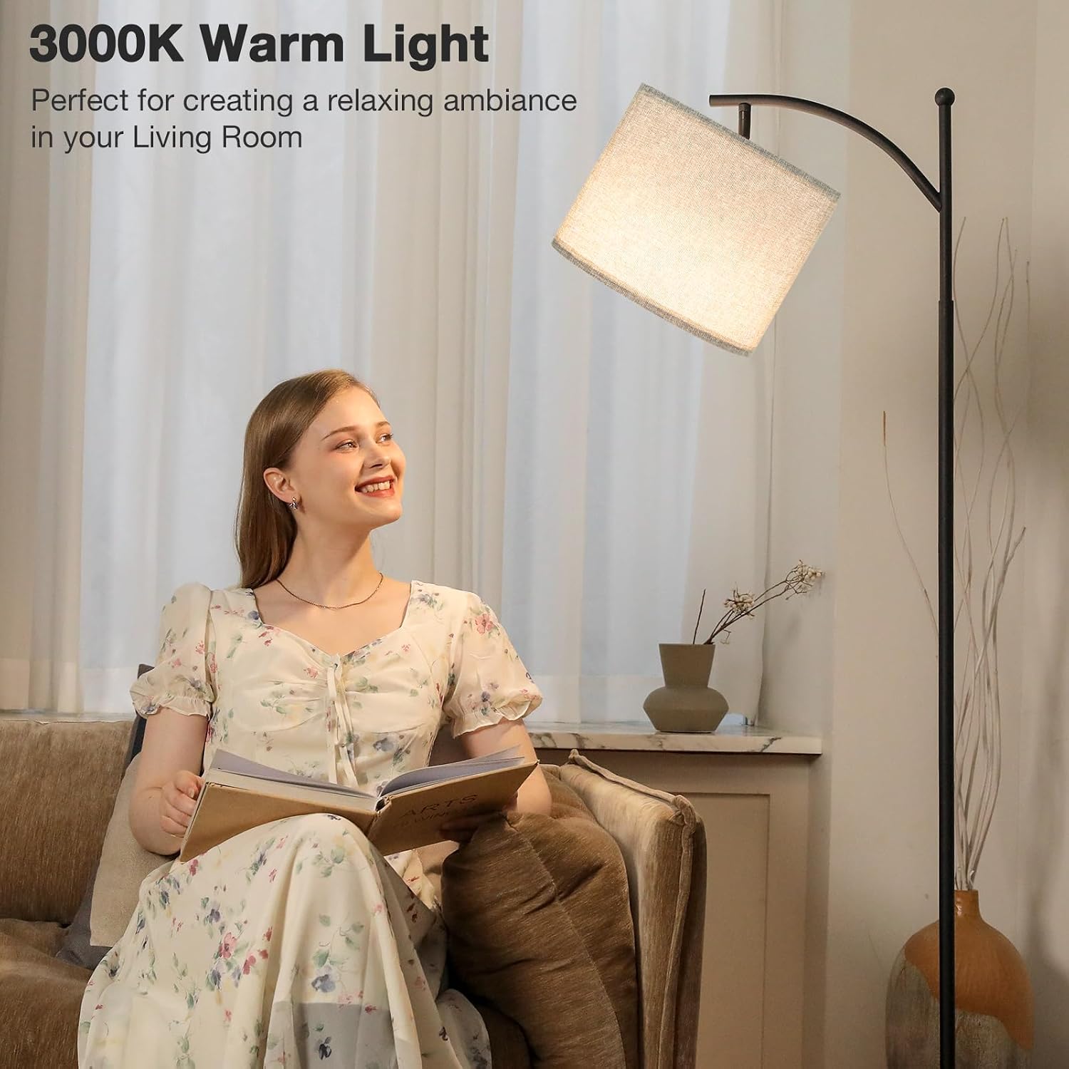 Thumbnail 4 de Aooshine 60" Floor Lamp 3-Colour 9W