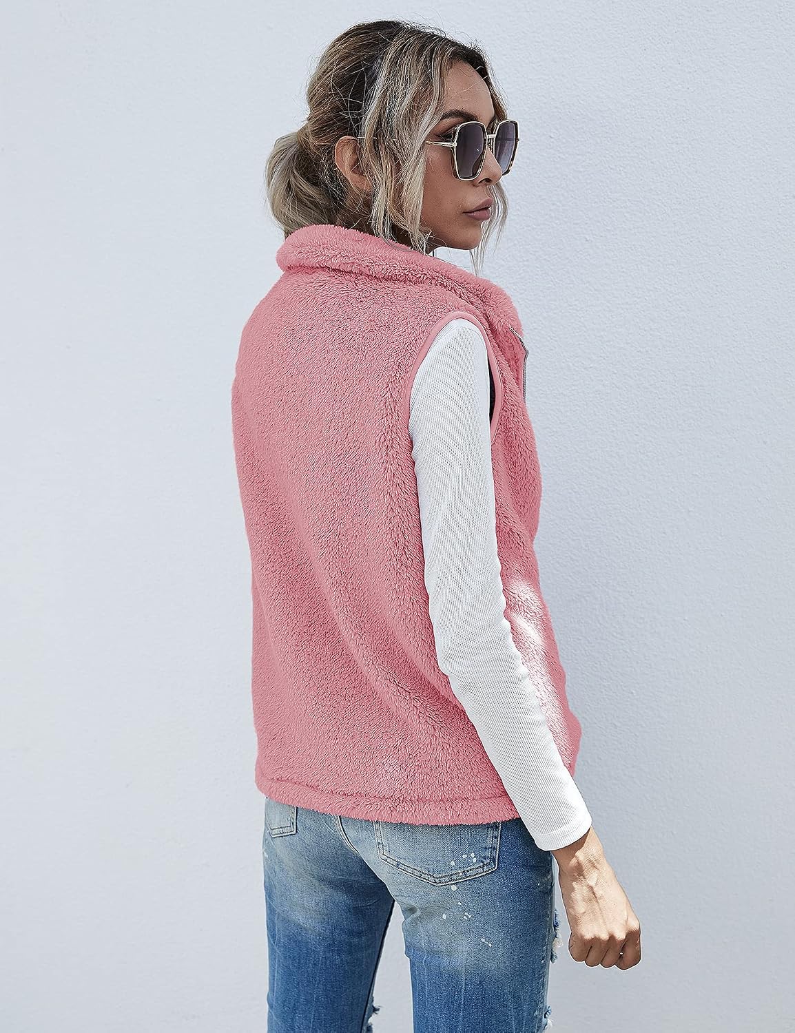Thumbnail 4 de Rapbin Teddy Fleece Weste Damen für Herbst