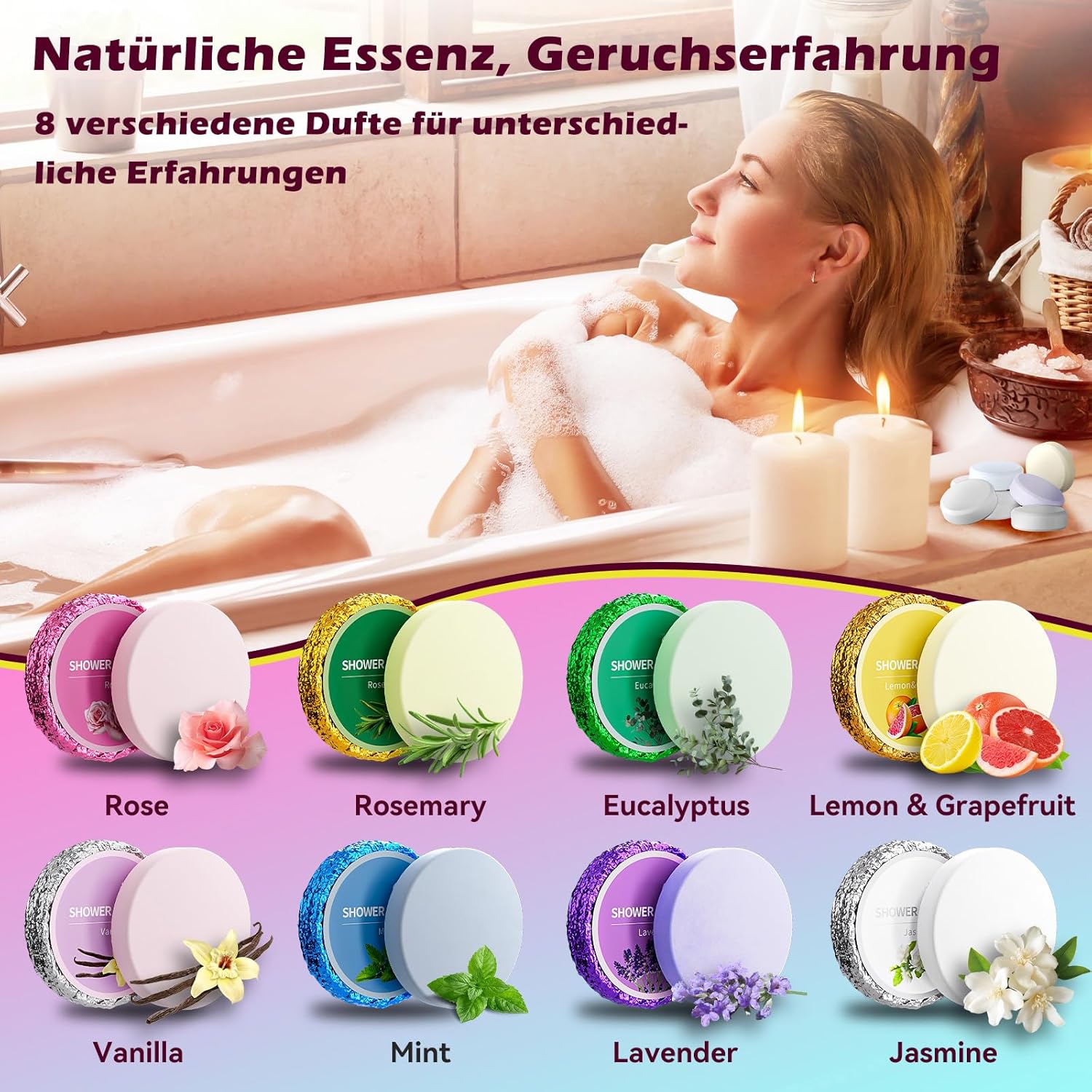 Thumbnail 2 de Duschbomben Geschenkset – Duschdampfer Aromatherapie