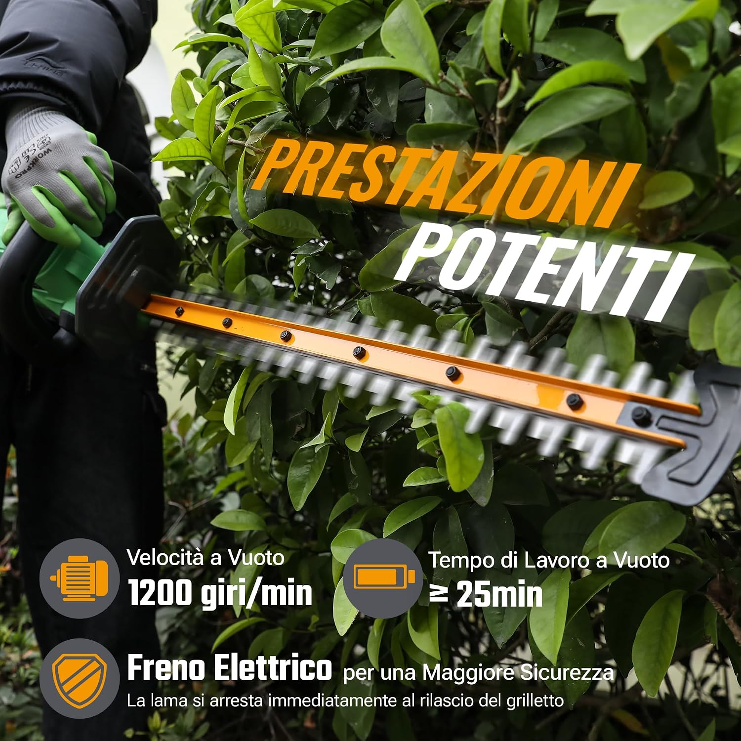 Detalle 1 de WORKPROX Tagliasiepi 20V 51 cm