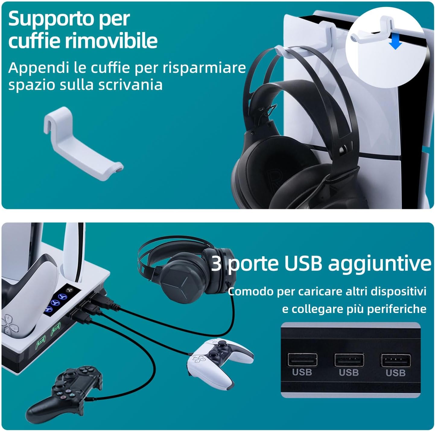 Thumbnail 5 de Tolesum Supporto Raffreddamento PS5 4000 RPM