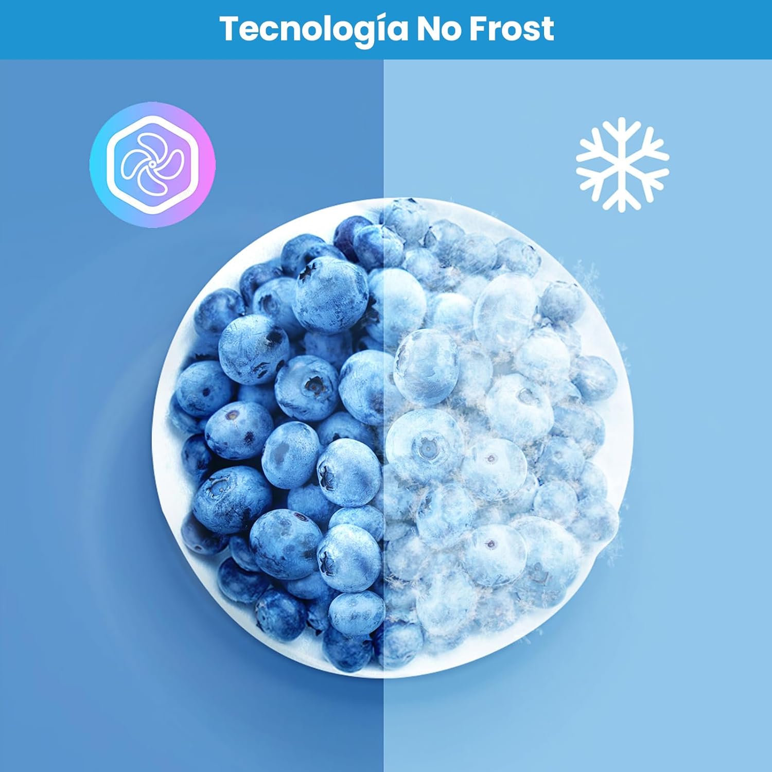 Thumbnail 3 de Comfee' RCS609IX2 Frigorífico-Congelador Inox No Frost