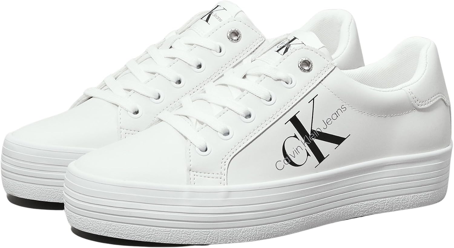 Detalle 2 de Calvin Klein Women Vulcanised Trainers Vulc Flatform Laceup Low LTH Platformw