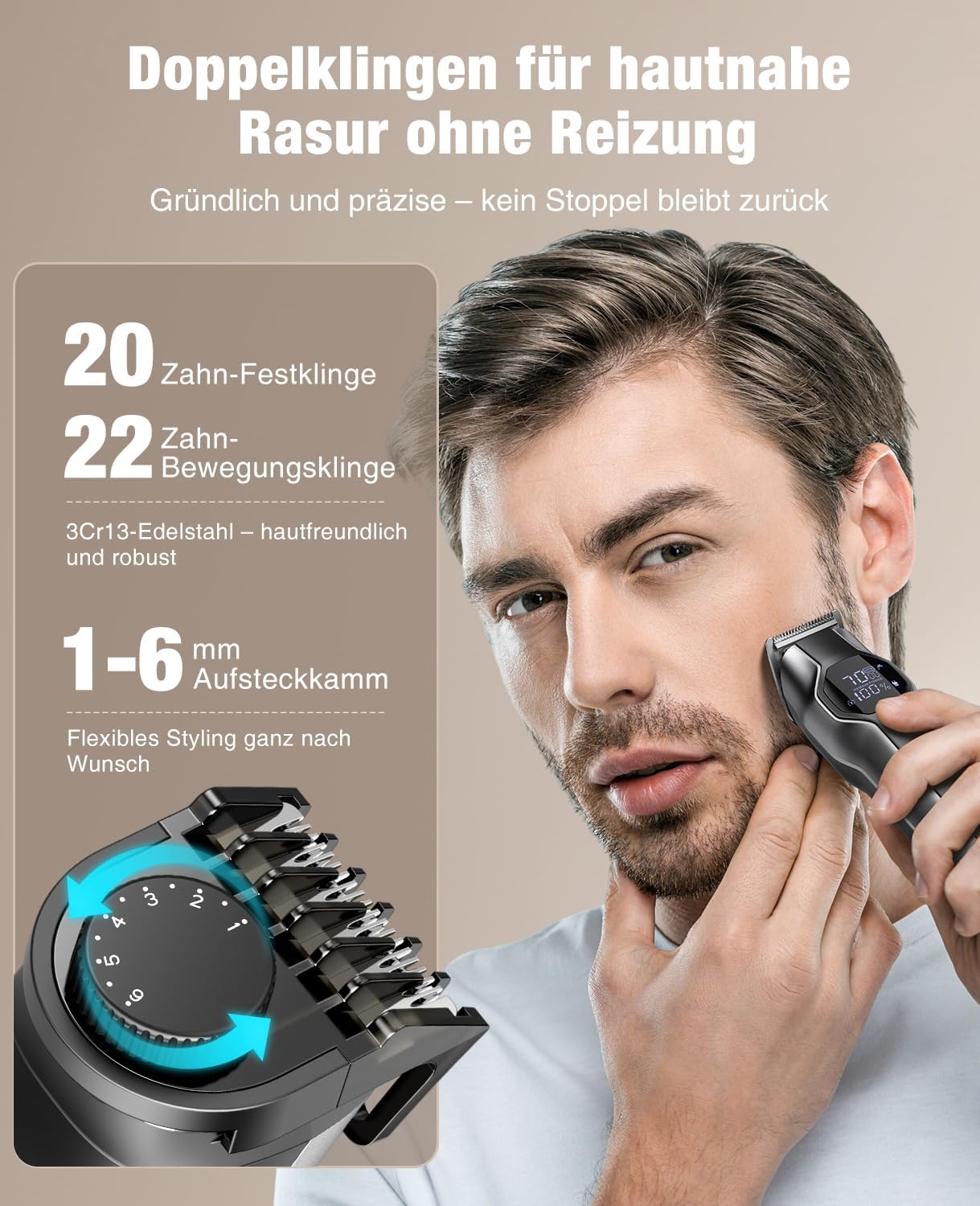 Thumbnail 4 de 12-in-1 Barttrimmer Herren IPX7