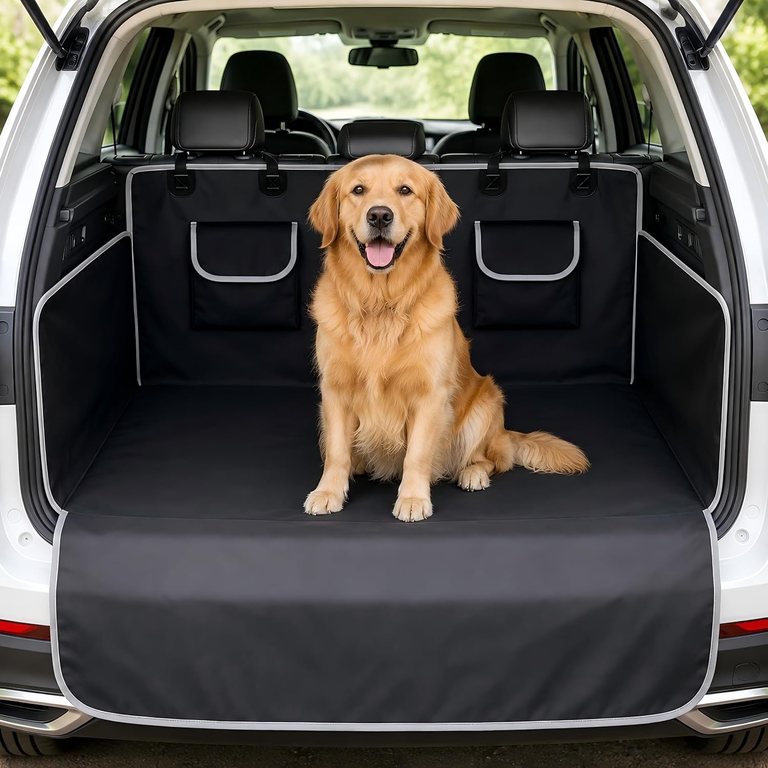 Detalle de Toozey Trunk-Mat-BL001 kofferbakbeschermer, waterdicht 600D Oxford met zijflappen