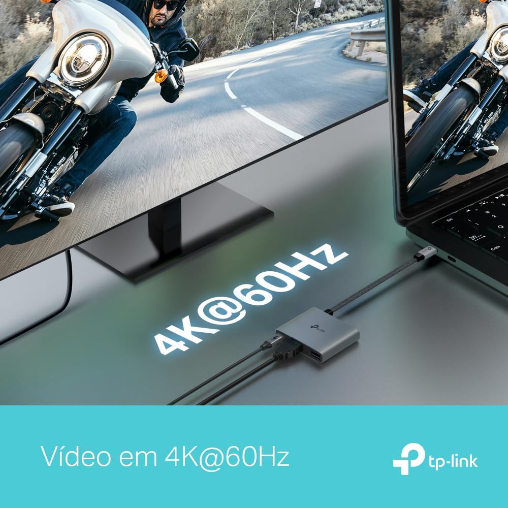 Detalle de TP-Link UH3020C USB-C 3ポートハブ、4K@60Hz HDMI・100W給電・アルミボディ