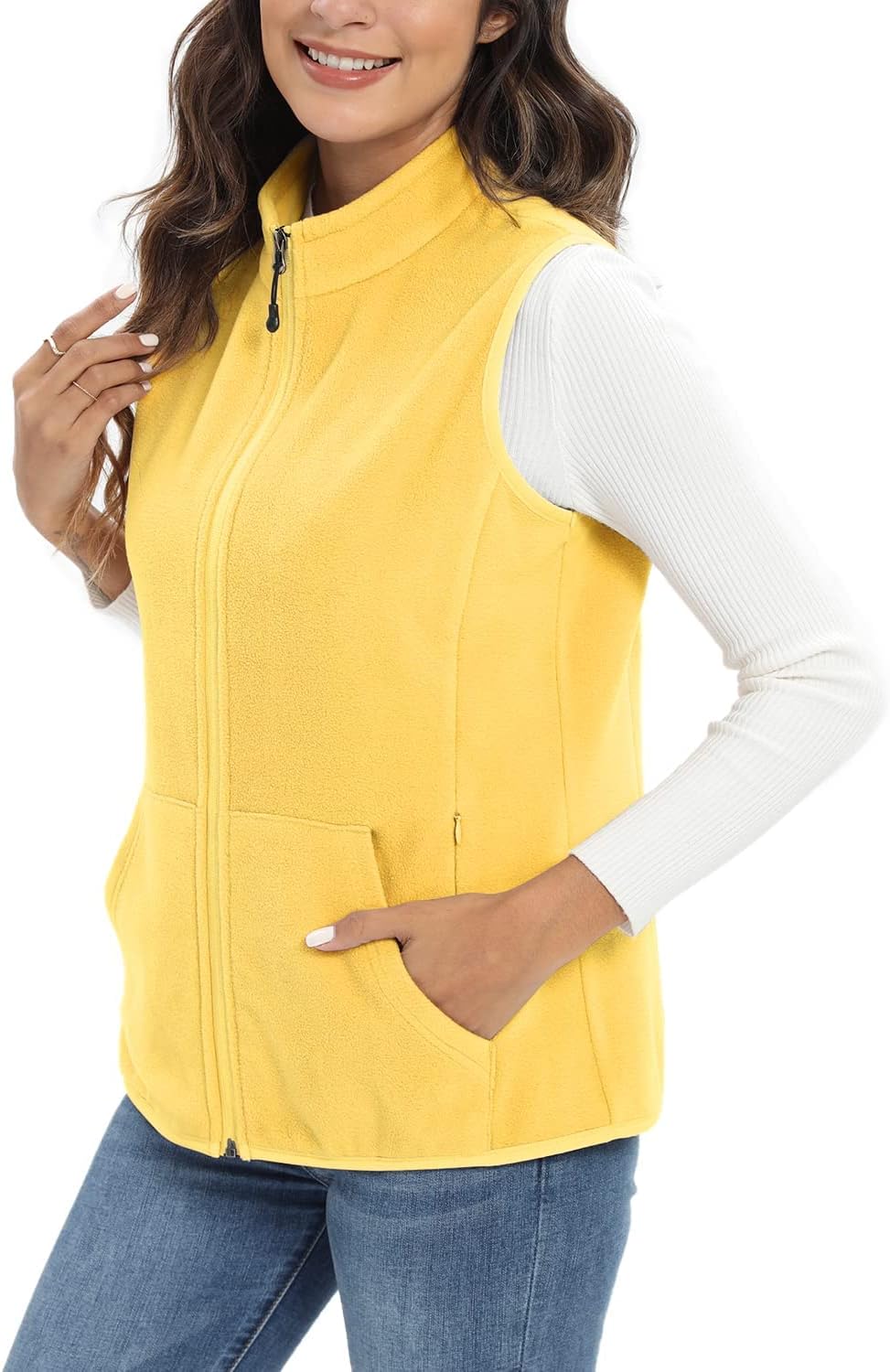 Detalle de Xeoxarel Women's Fleece Vest, 6 Pockets, Sizes XS-XXL