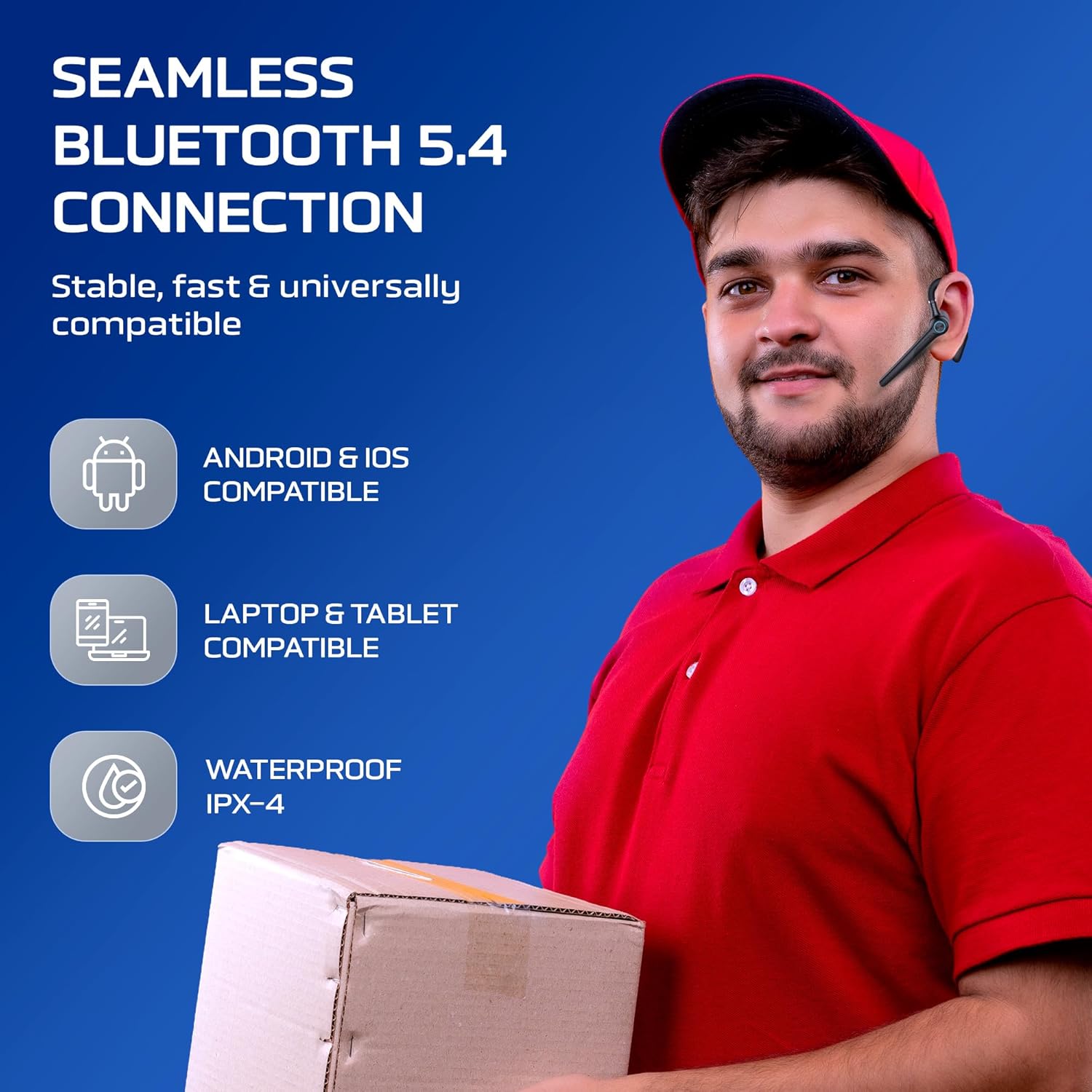 Detalle de Philips Bluetooth Earpiece 400mAh Wireless Earbuds