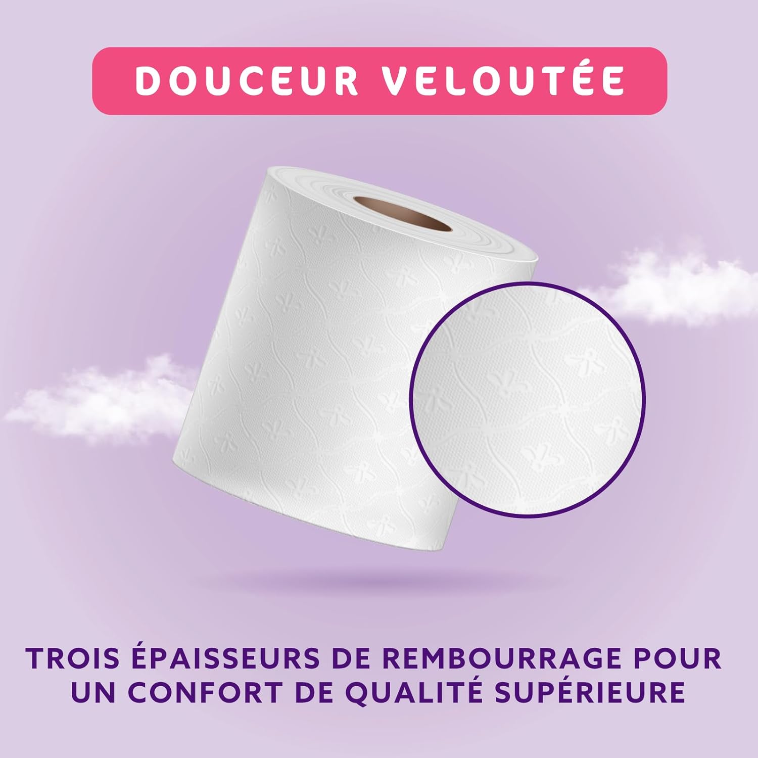 Detalle de By Amazon Papier Toilette 3 Épaisseurs Matelassé — 36 Rouleaux (4 paquets de 9), FSC