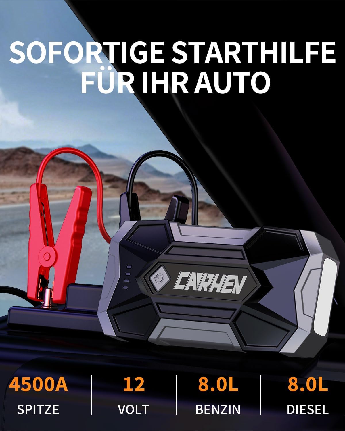 Detalle 2 de CARHEV Starthilfe Powerbank 4500A