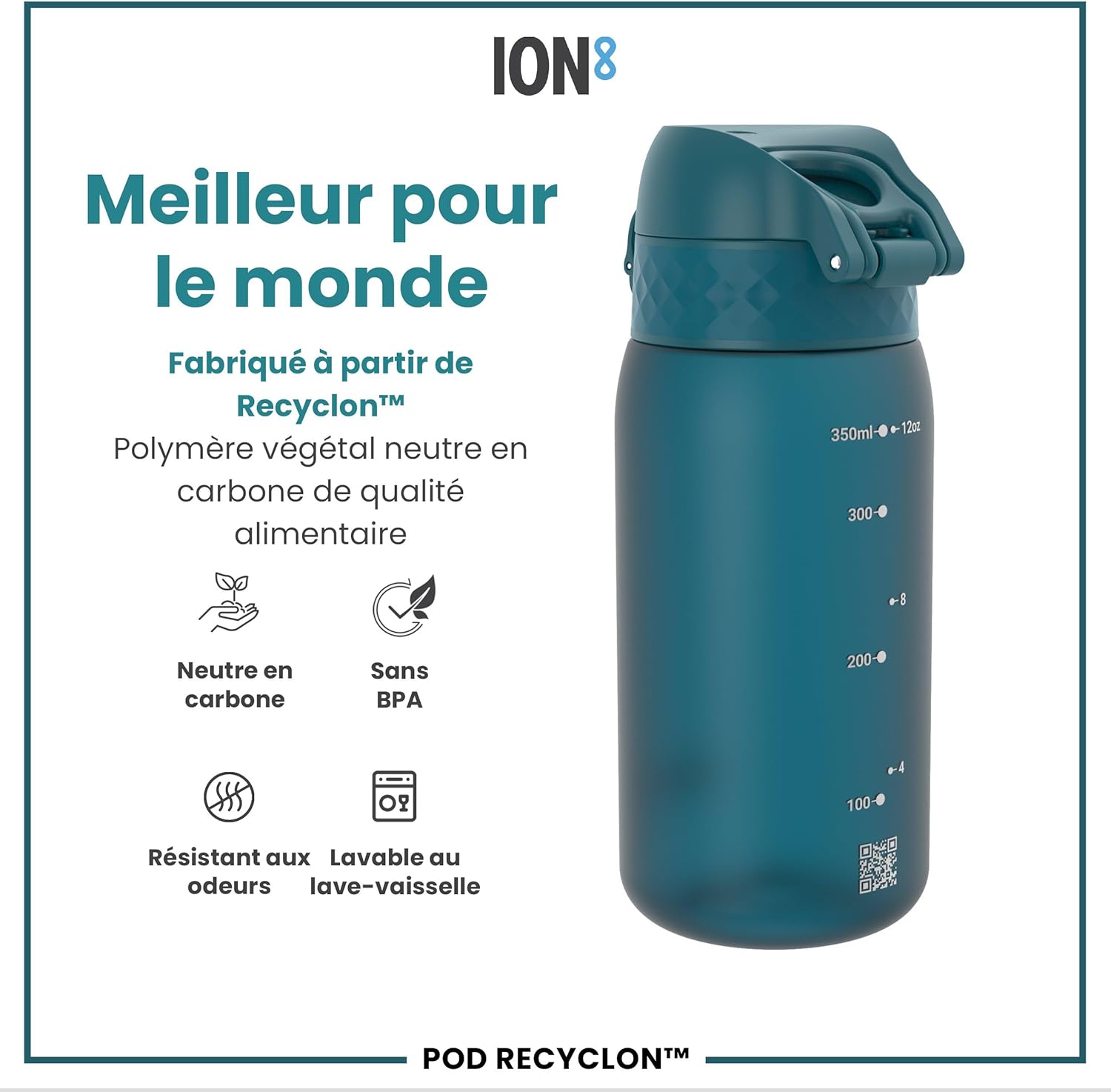 Thumbnail 4 de Ion8 Gourde Enfant 350 ml – Anti-fuite, facile à ouvrir et lavable au lave-vaisselle