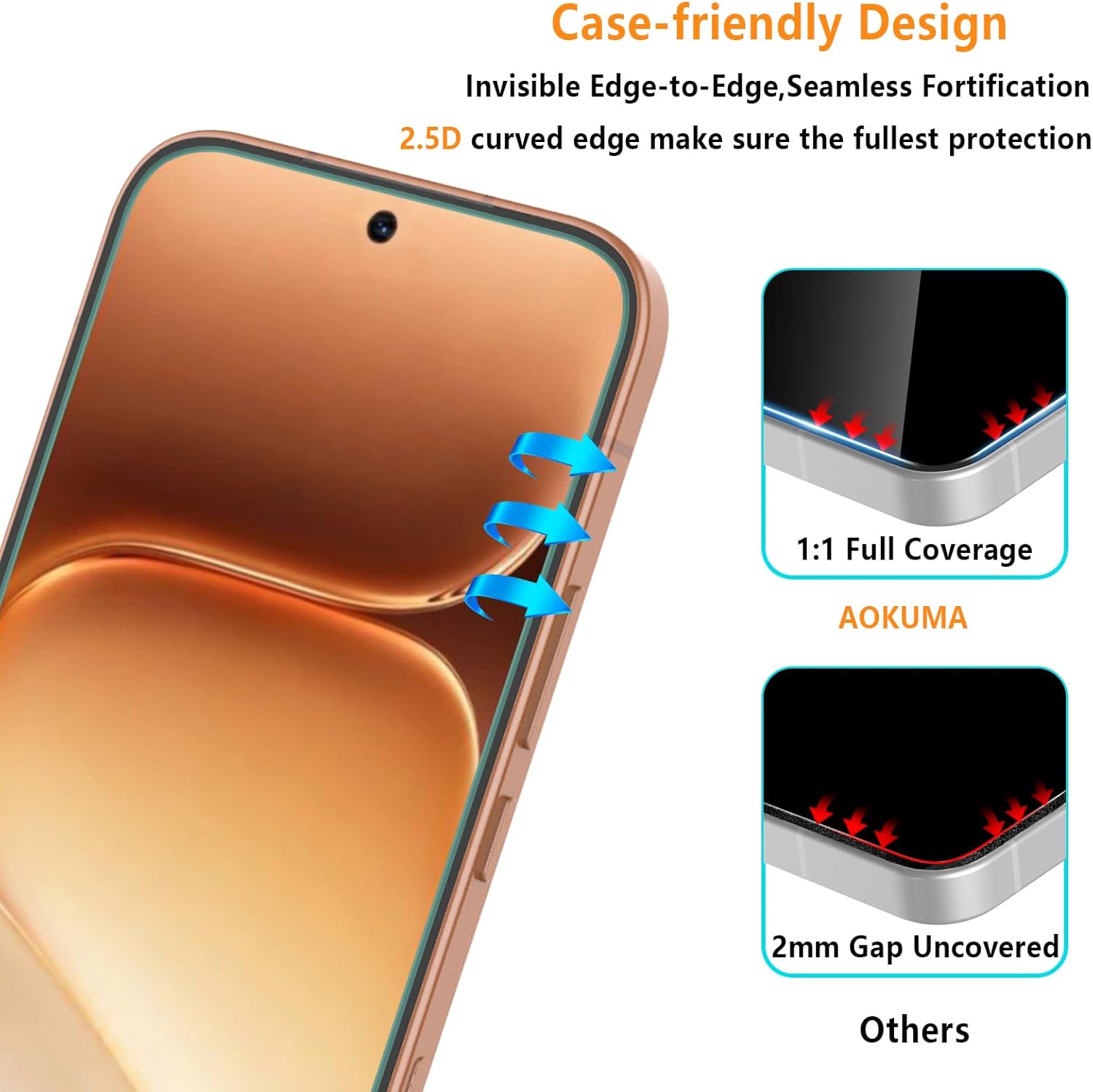 Thumbnail 1 de AOKUMA MagSafe Case for Honor 600 Pro 5G with 2-Pack Screen Protectors