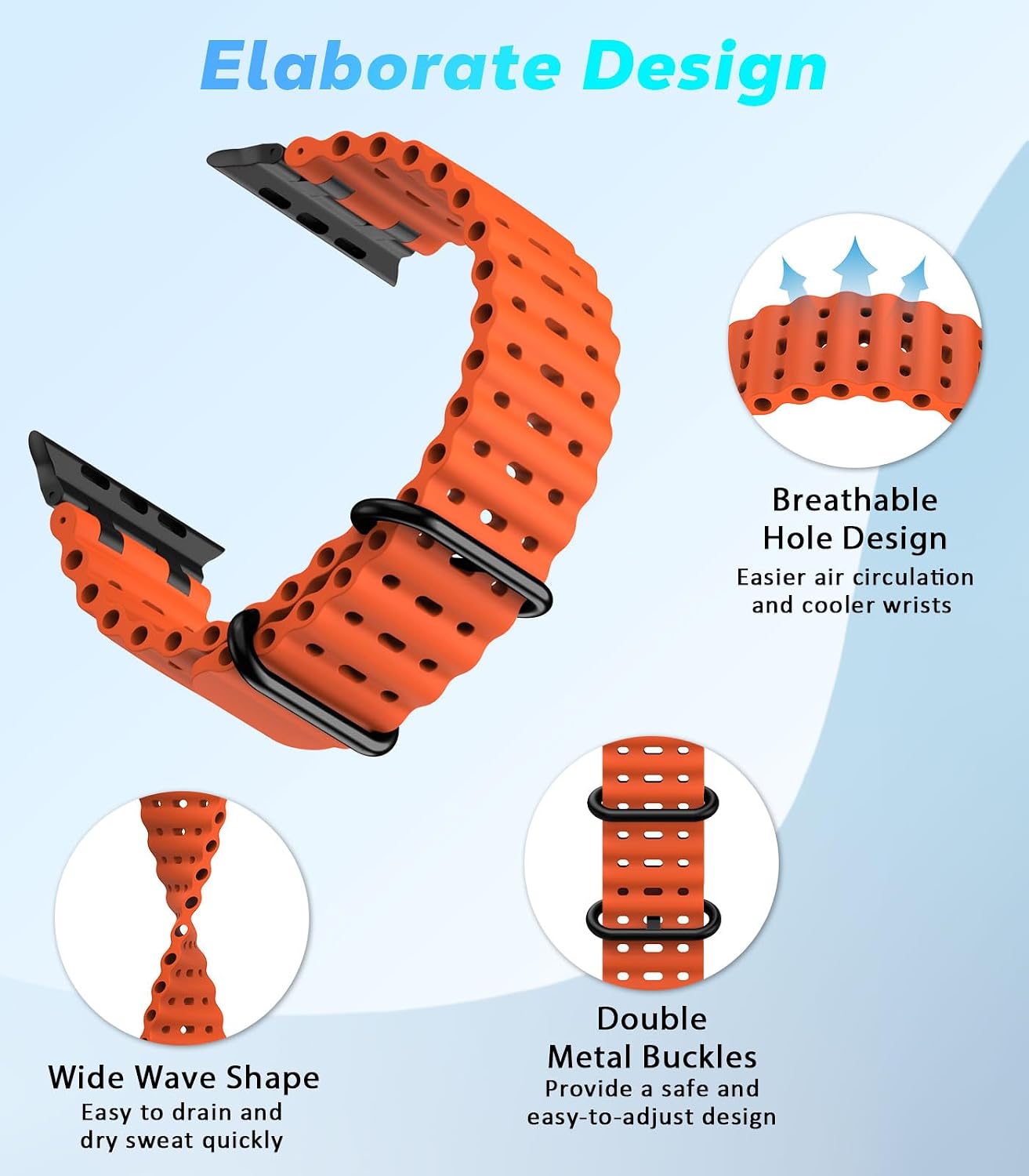 Detalle 1 de Astorgos Ocean Band Apple Watch 49mm