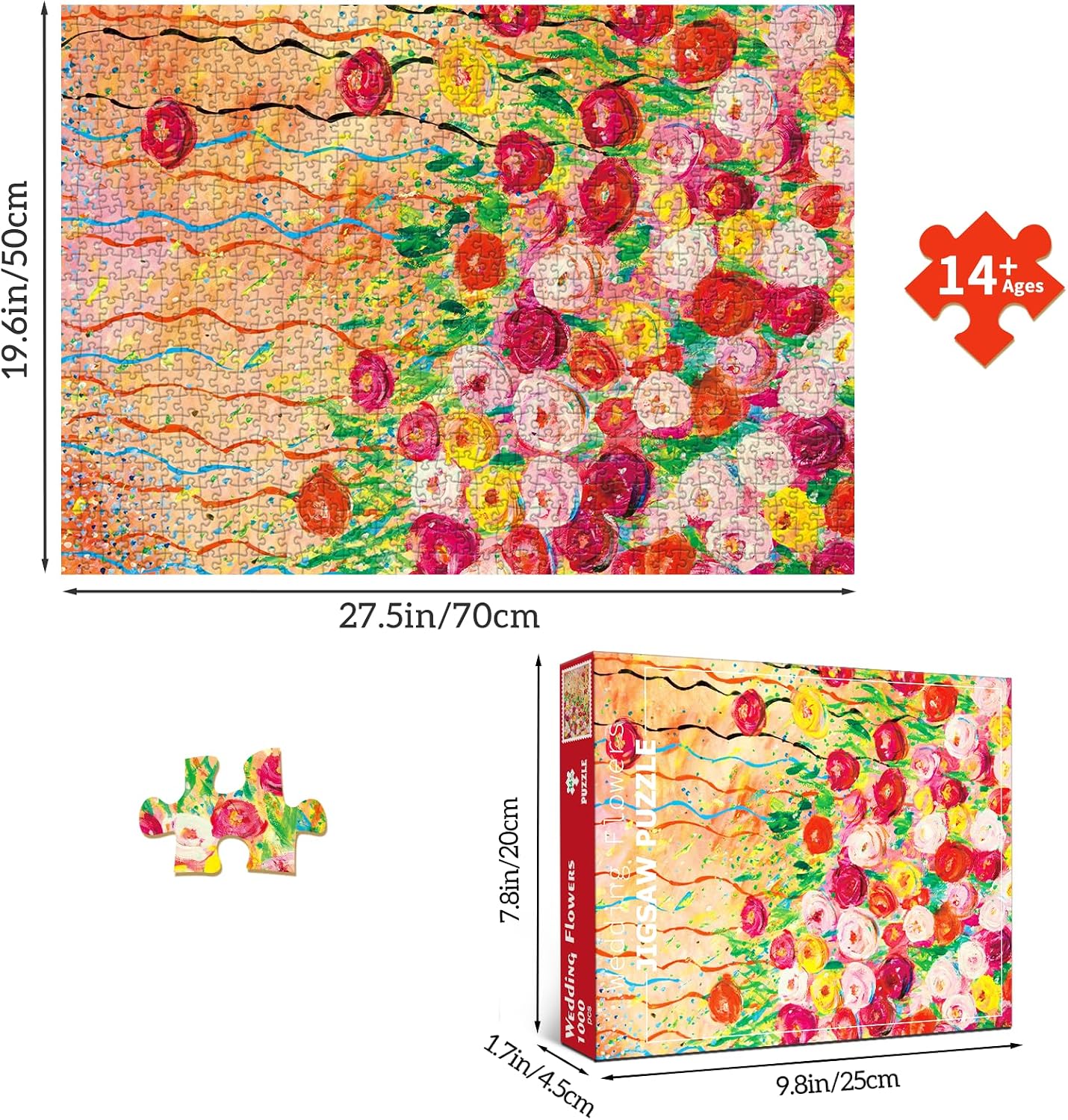 Detalle 2 de HUADADA 1,000-piece jigsaw puzzle
