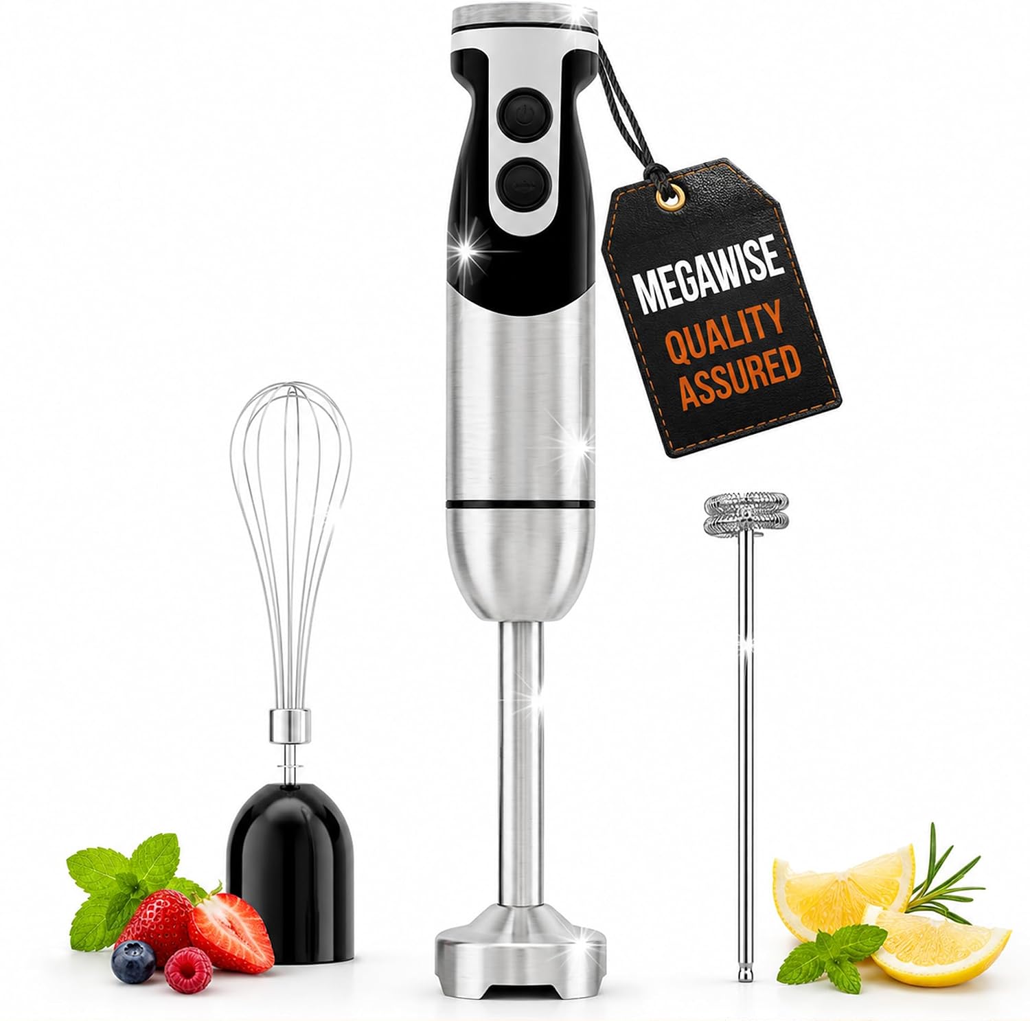 Detalle de MEGAWISE CL-2020 3-in-1 Immersion Hand Blender with 12 Speeds