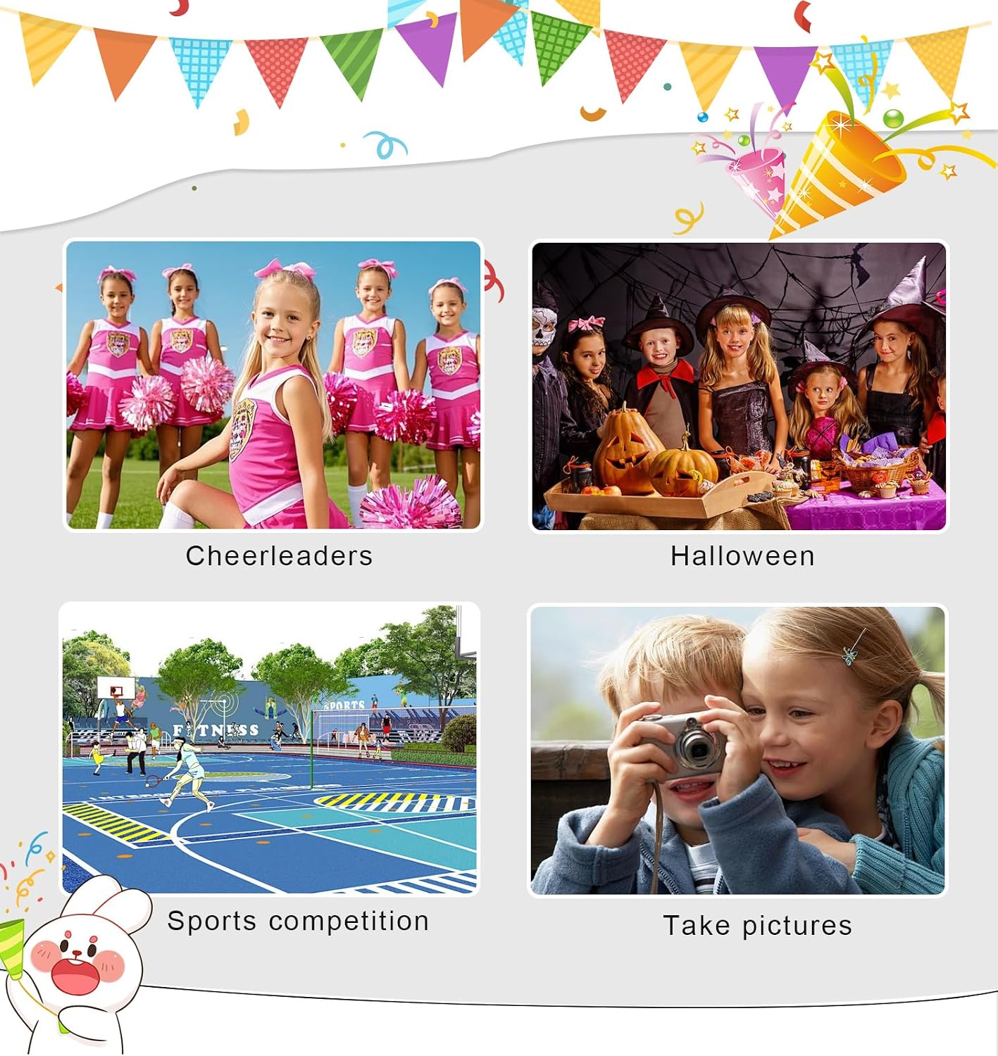 Thumbnail 5 de COTRIO Girls' Cheerleader Costume, Polyester