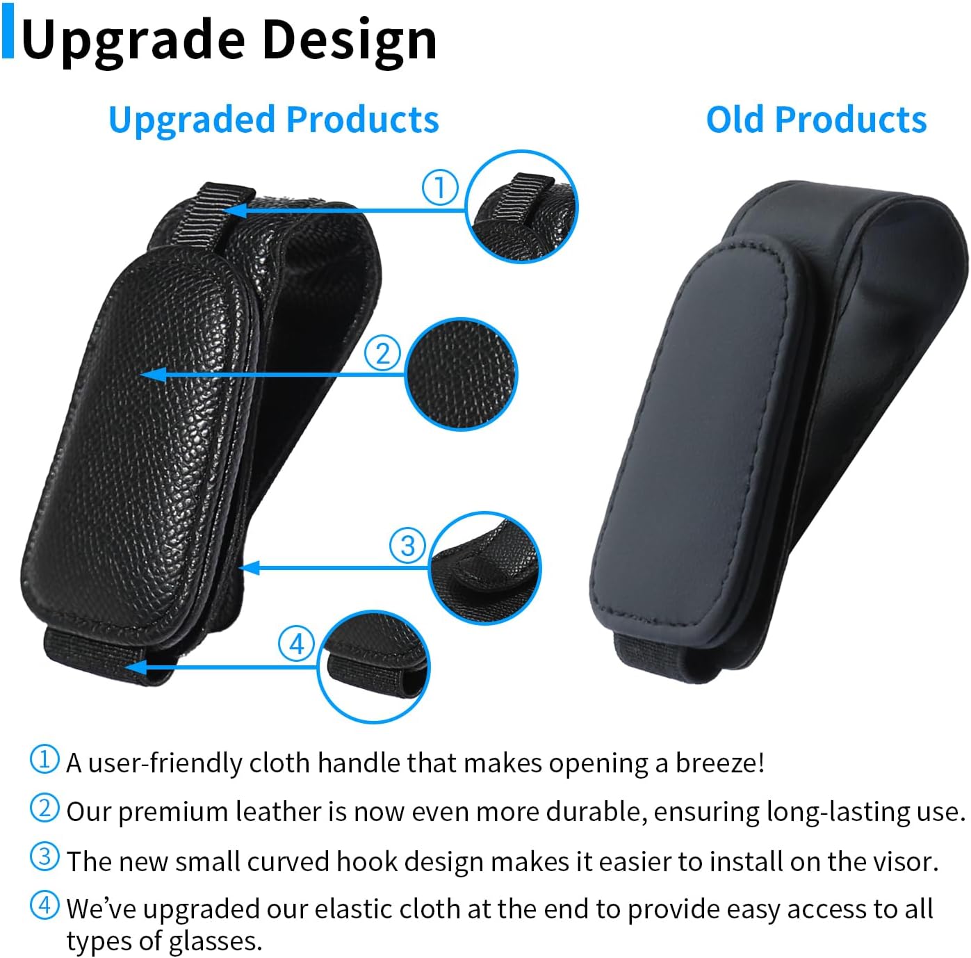 Detalle 2 de Yuoyar 2-Pack Magnetic Sunglass Holder 🕶