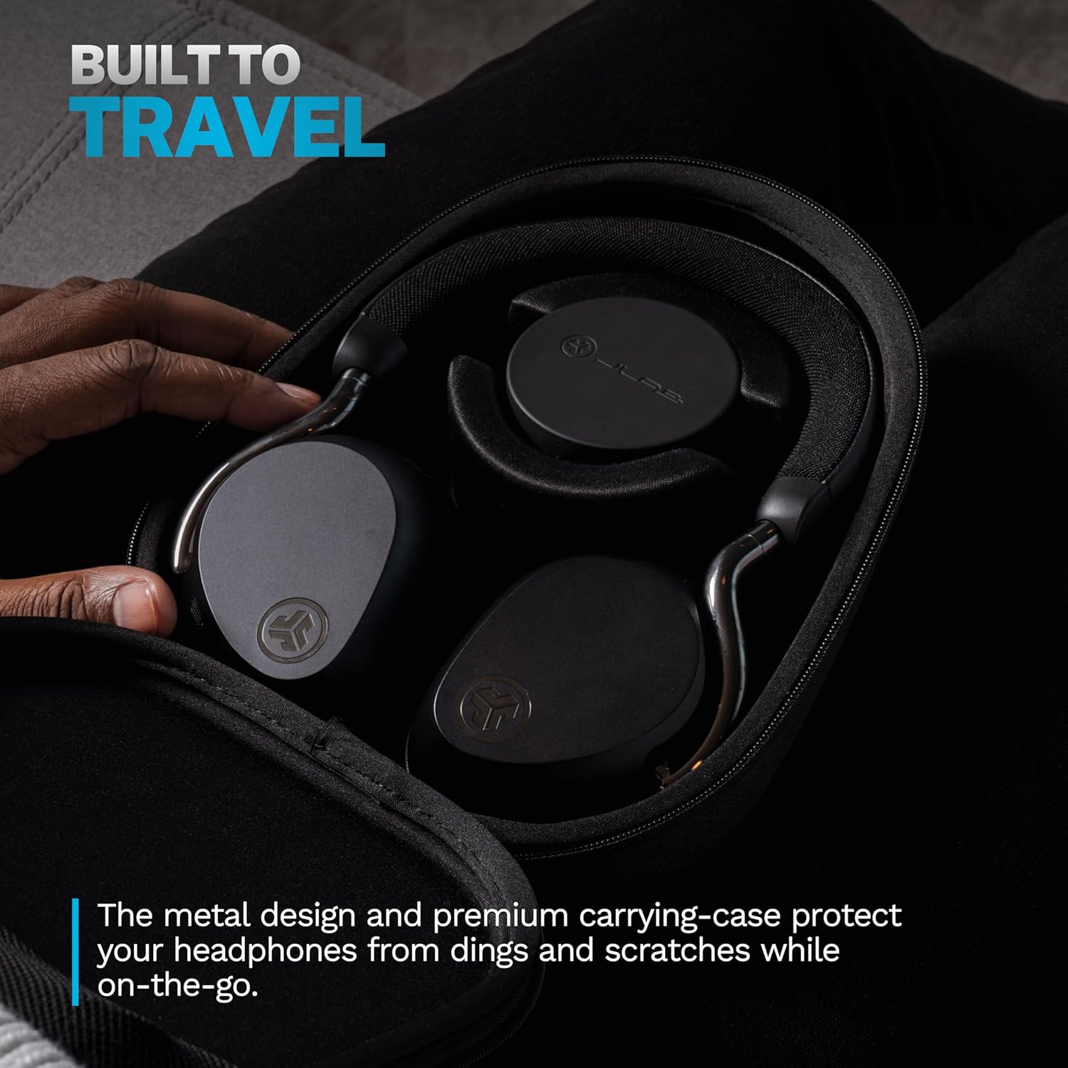 Thumbnail 6 de JLab Epic Lux Lab Edition cuffie wireless over-ear ANC con microfono, Bluetooth Multipoint e oltre 90 ore di autonomia (Nero)