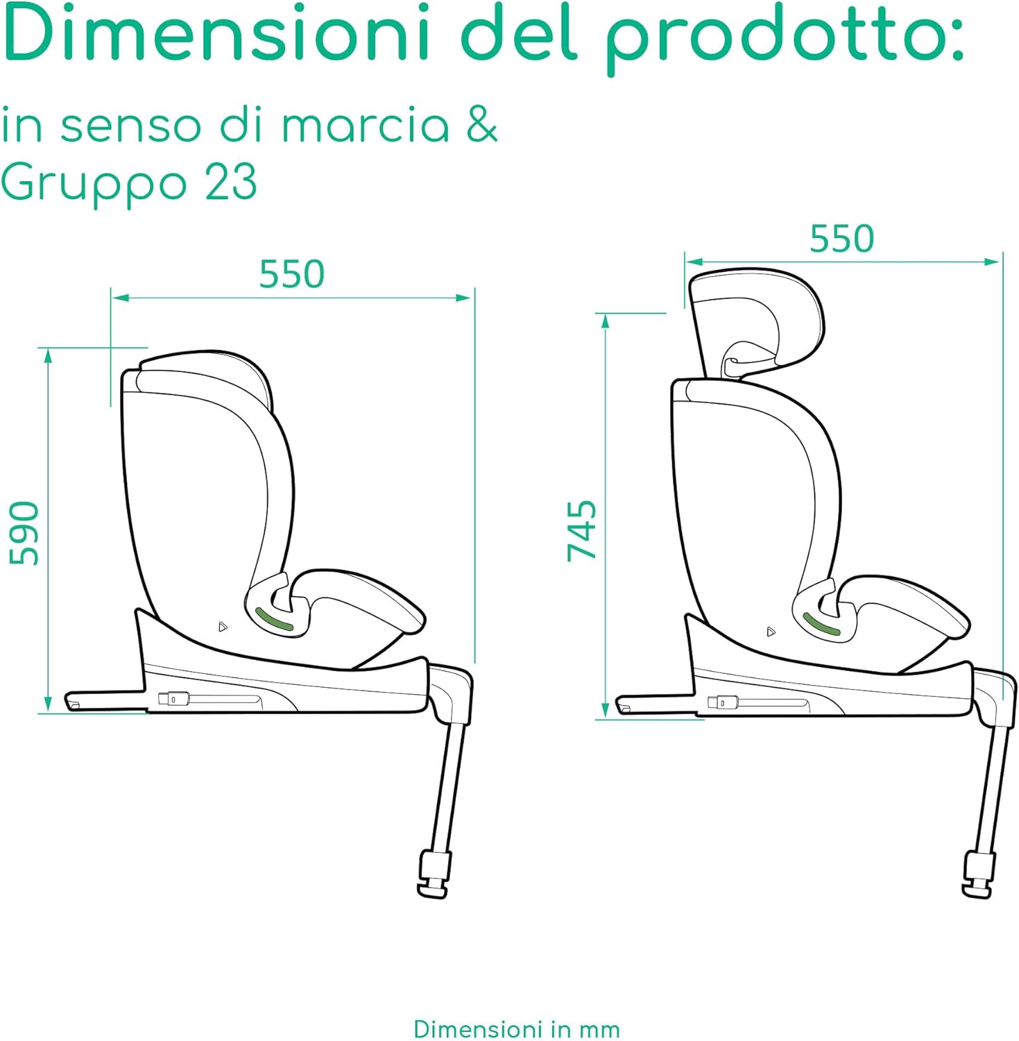 Thumbnail 6 de Bebeconfort RevolveFix Plus 360 i-Size: Seggiolino auto girevole 0-36 kg, ISOFIX, 8 posizioni di reclinazione, tessuti traspiranti