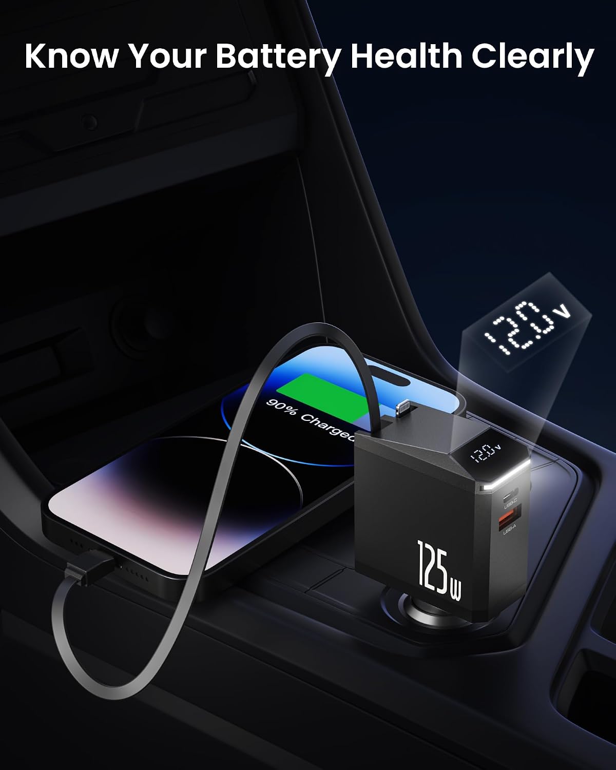 Thumbnail 6 de Caricabatterie Auto 125W USB C