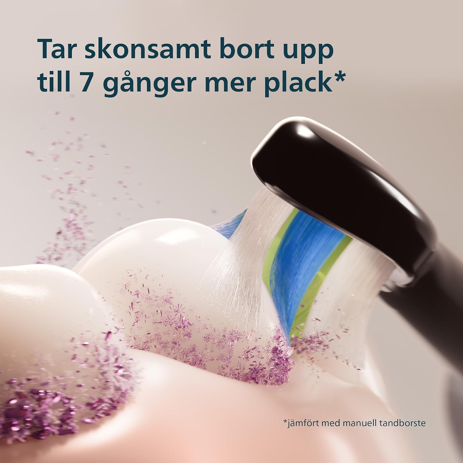 Detalle 2 de Philips Sonicare 5300 HX7101/04 sonisk eltandborste med tryckvarning