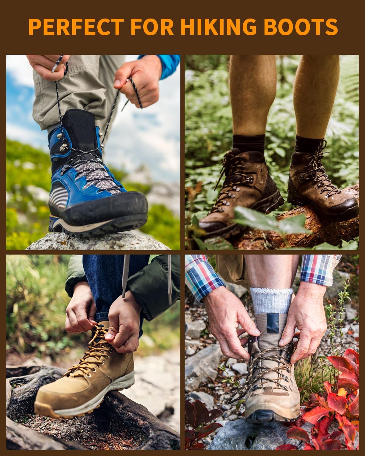 Thumbnail 5 de Okrągłe sznurowadła 4,5 mm, 2 pary, 70–180 cm do butów trekkingowych