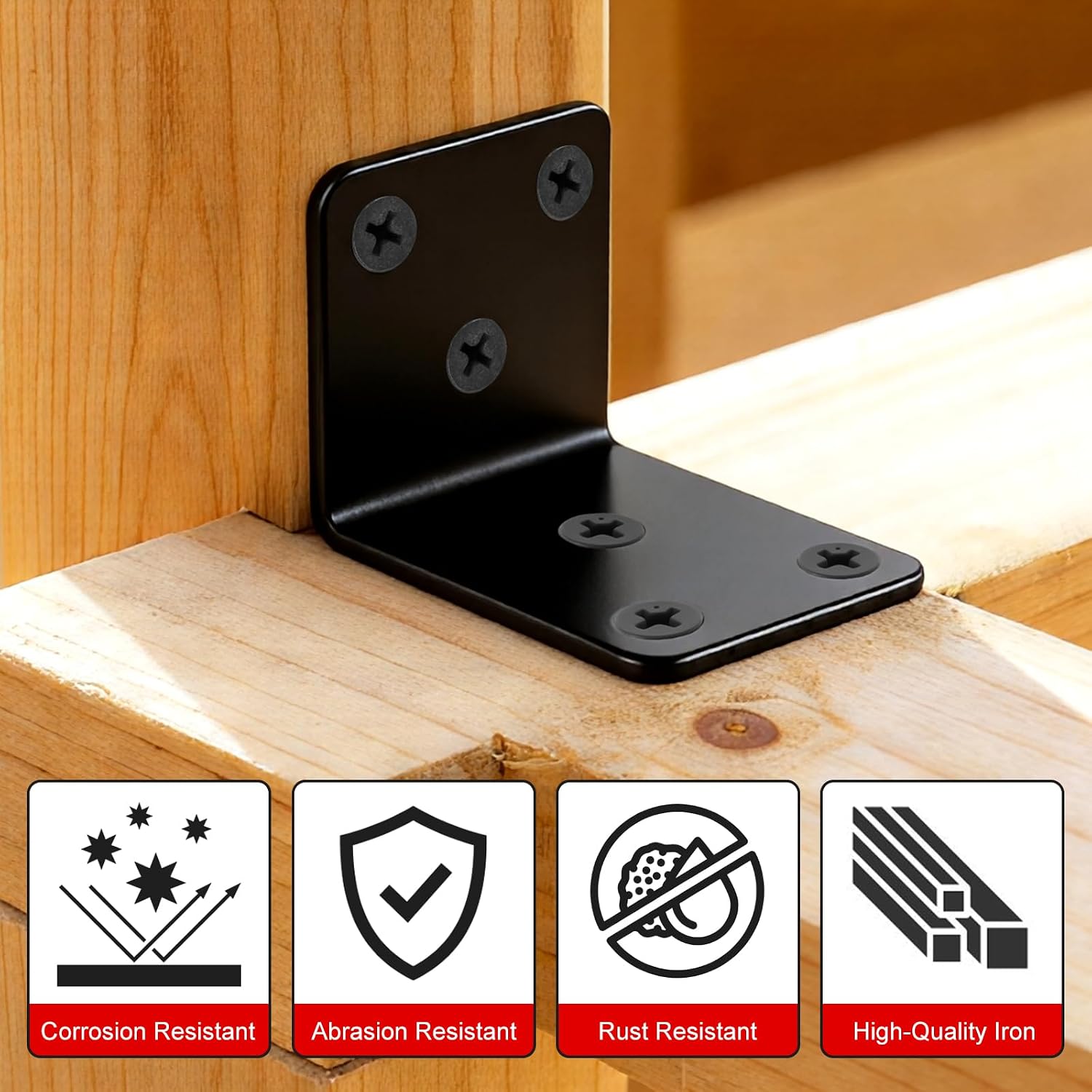 Detalle de 90 degree angle bracket kit 10 pcs 40mm