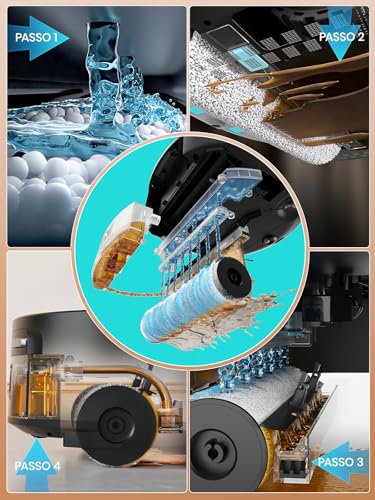 Detalle de Lefant M210 PRO OMNI: robot aspirapolvere lavapavimenti con rullo autopulente e 20.000Pa
