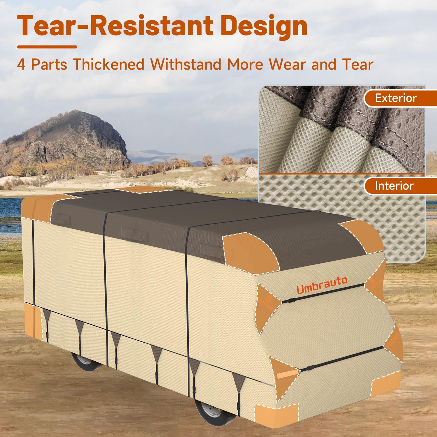Thumbnail 6 de Umbrauto Class C RV Cover 23'–26' Heavy‑Duty