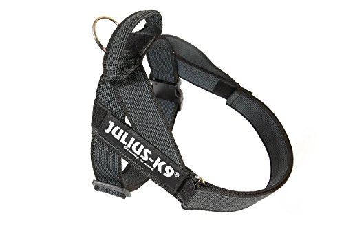 Detalle de Julius-K9 Arnés para perro M, negro-gris 🐕