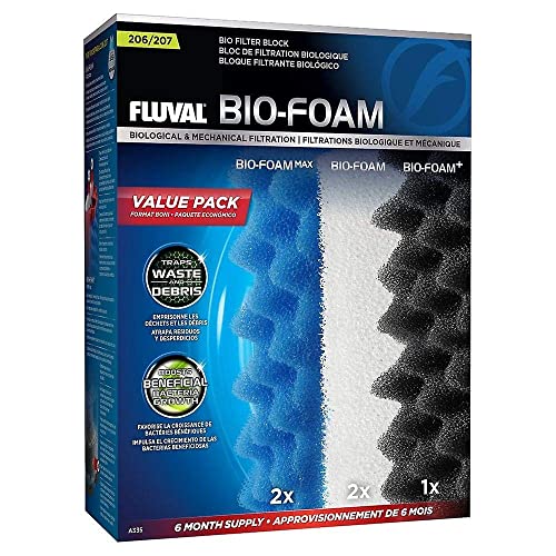 Detalle de Fluval Fluval 207 Bio-Foam Pack 6 Meses 250 g