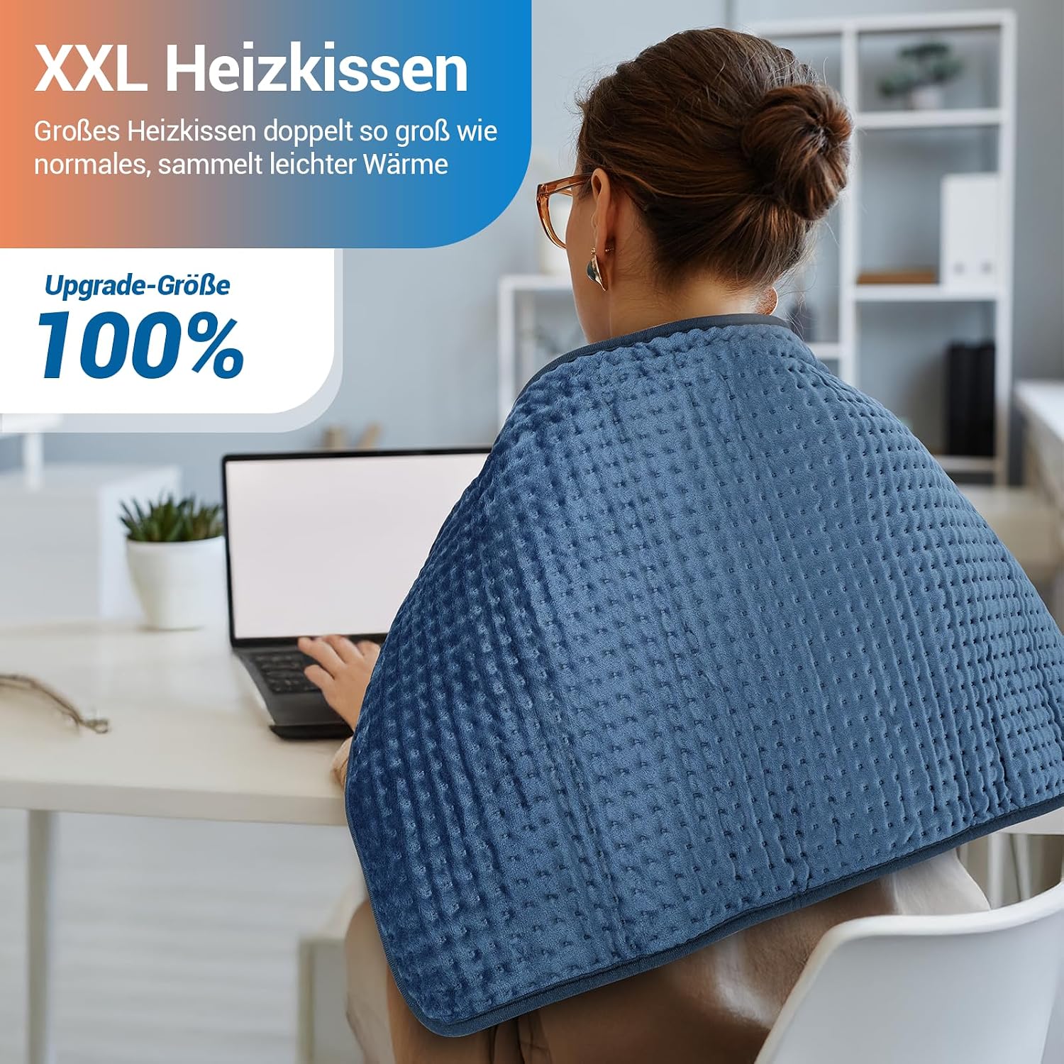 Detalle 2 de Comfytemp XXL-großes Heizkissen 83×43 cm ♨
