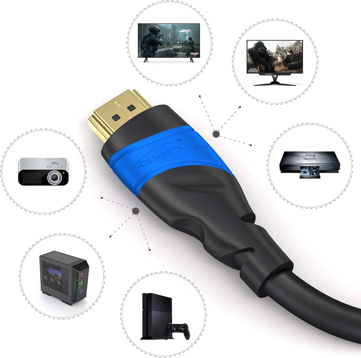 Thumbnail 6 de KabelDirekt HDMI Kabel 8K/4K, 2x2,0 m – Entwickelt in Deutschland