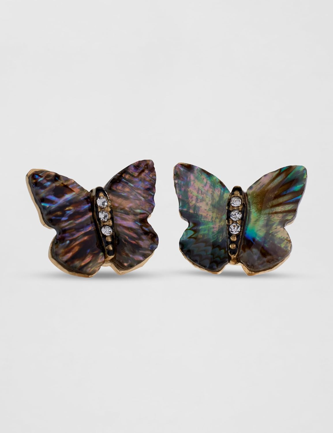 Detalle de Fossil Damen Ohrringe aus goldfarbenem Edelstahl mit Pfosten-/Bolzenverschluss
