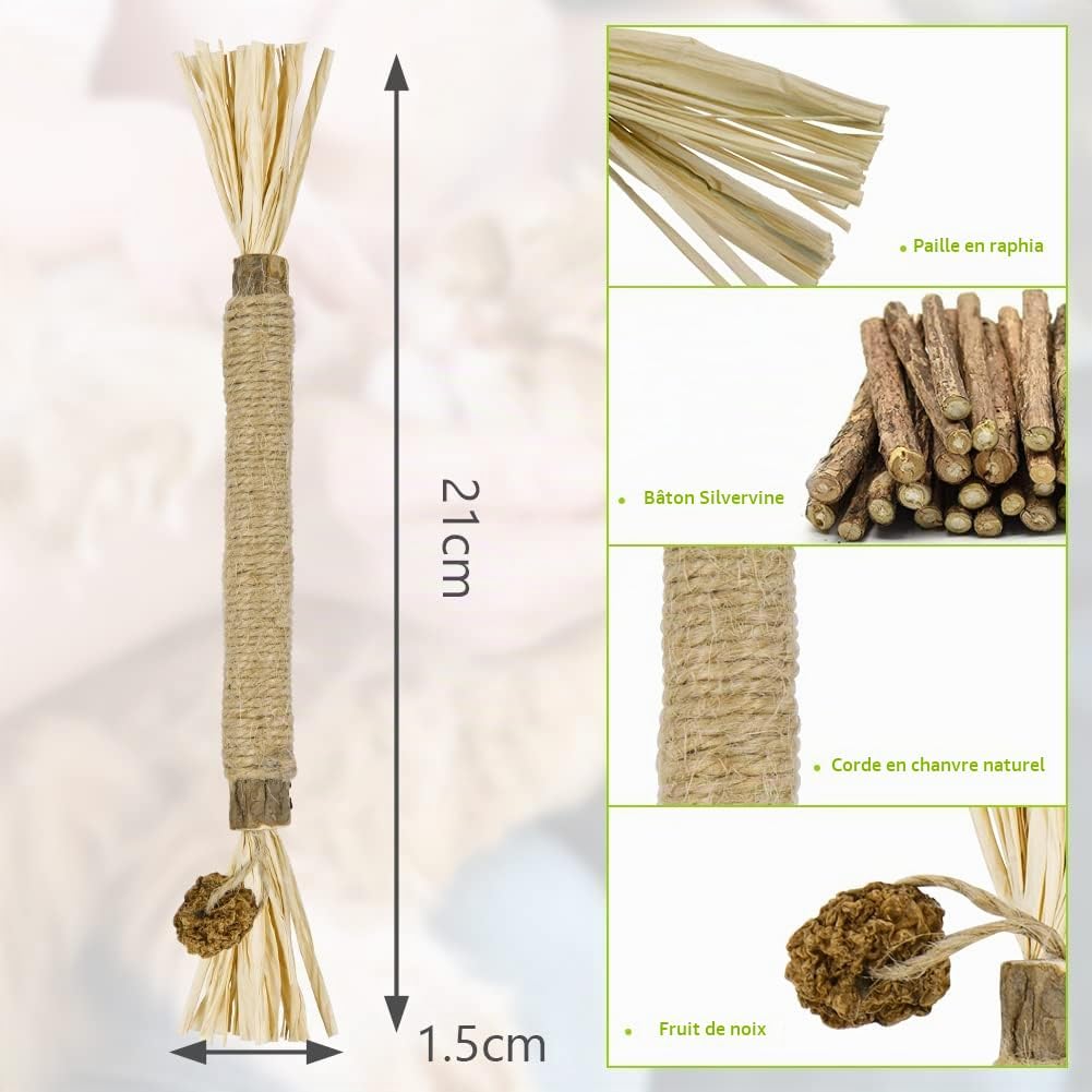 Detalle 2 de vsshe U8-LFCMTL221228-FBA matatabi-kauwspeelgoed voor katten, 6 stuks