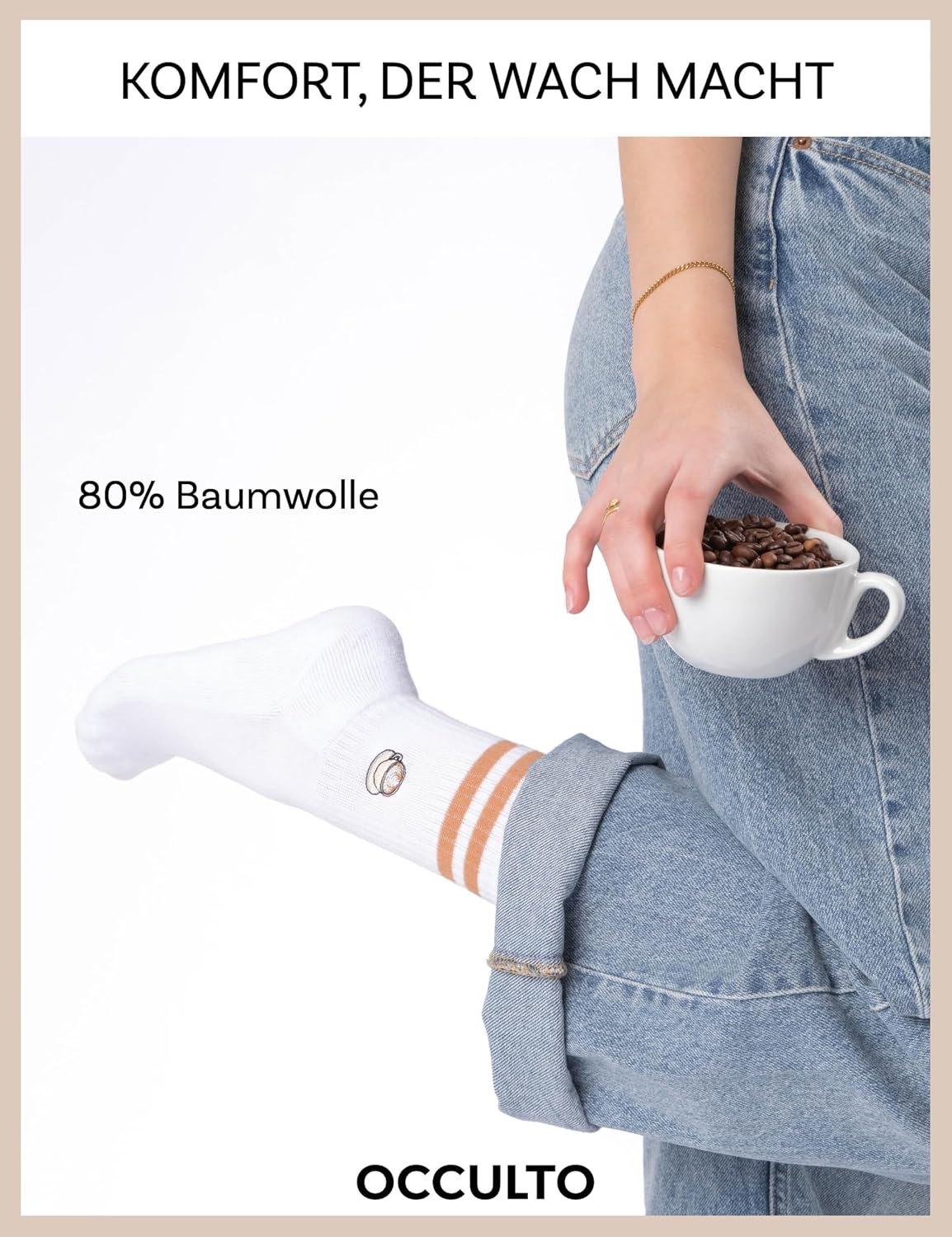 Thumbnail 3 de Occulto Summer Tennissocken im Motiv-Design (3er Pack) für Damen & Herren