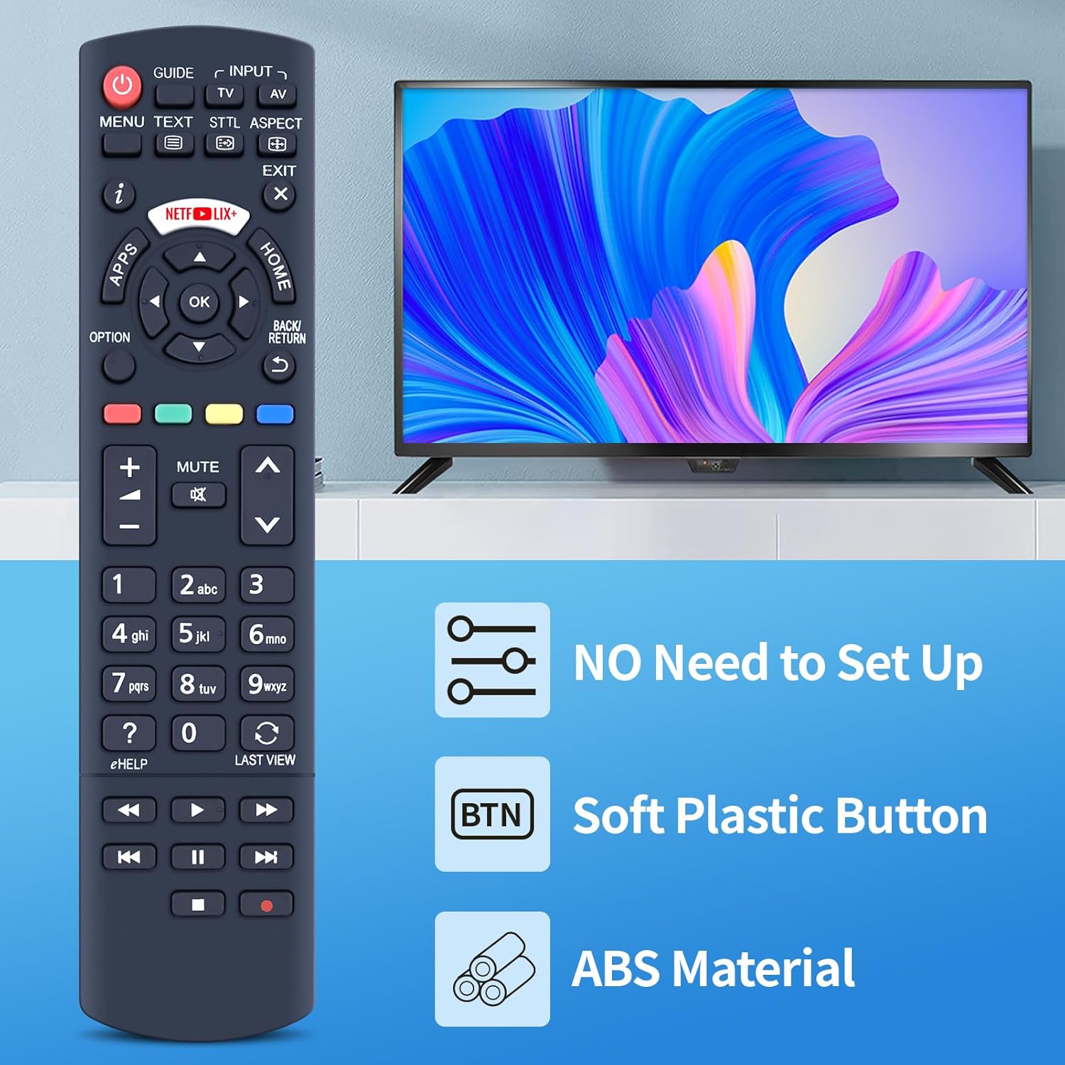 Thumbnail 4 de TCNOUMT N2QAYB001009 Replacement Remote for Panasonic TX-32CS510E / TX-49DS500E