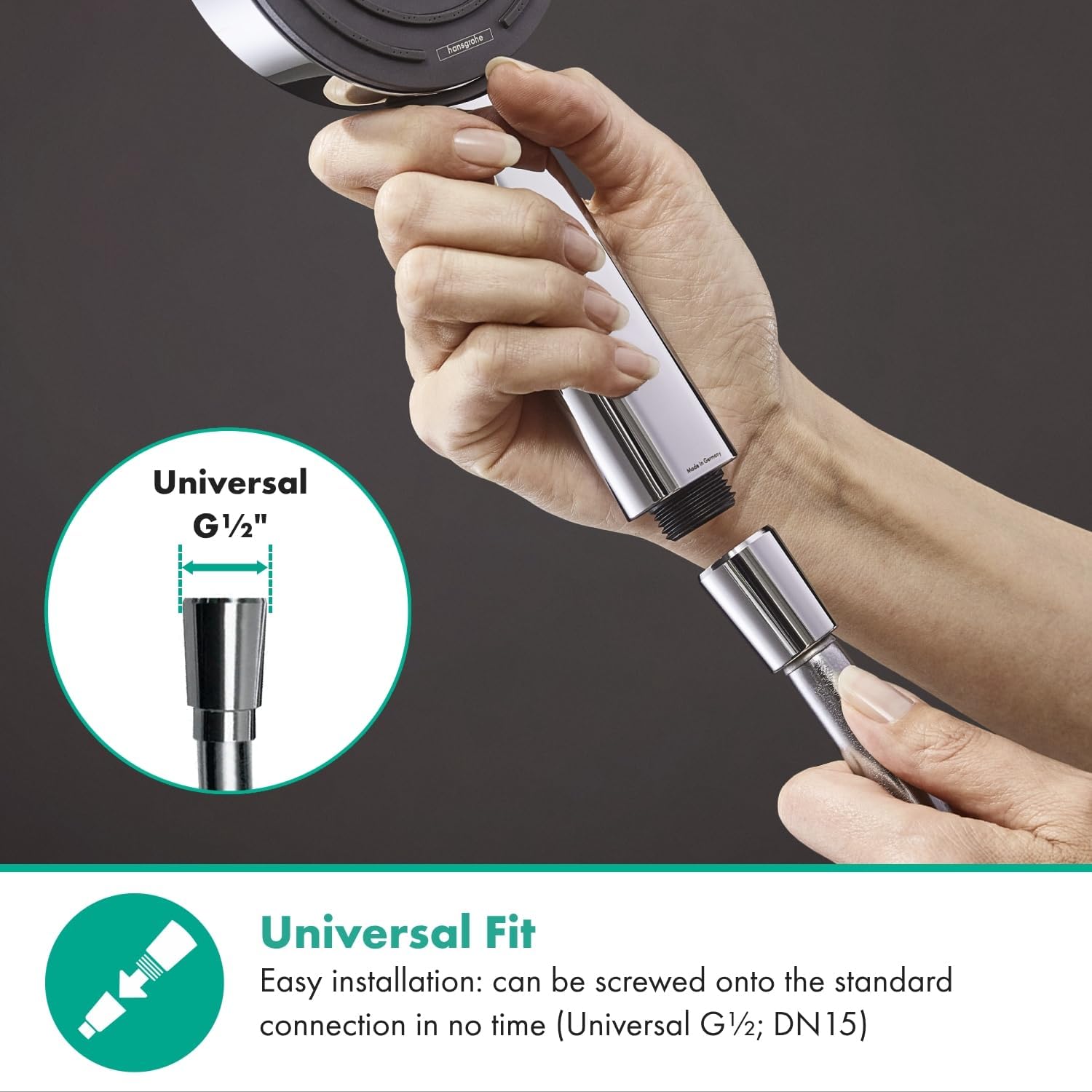 Thumbnail 1 de Hansgrohe Isiflex — Flexible de douche universel 1,60 m