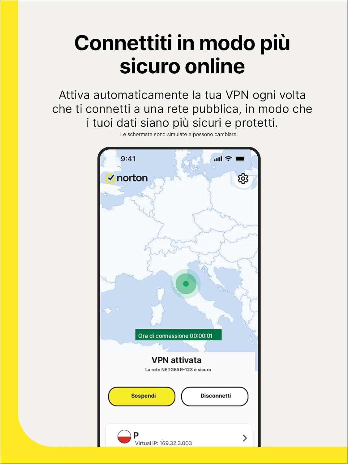 Detalle de Norton VPN Plus 2026 | 5 Dispositivi, rinnovo annuale e attivazione via email