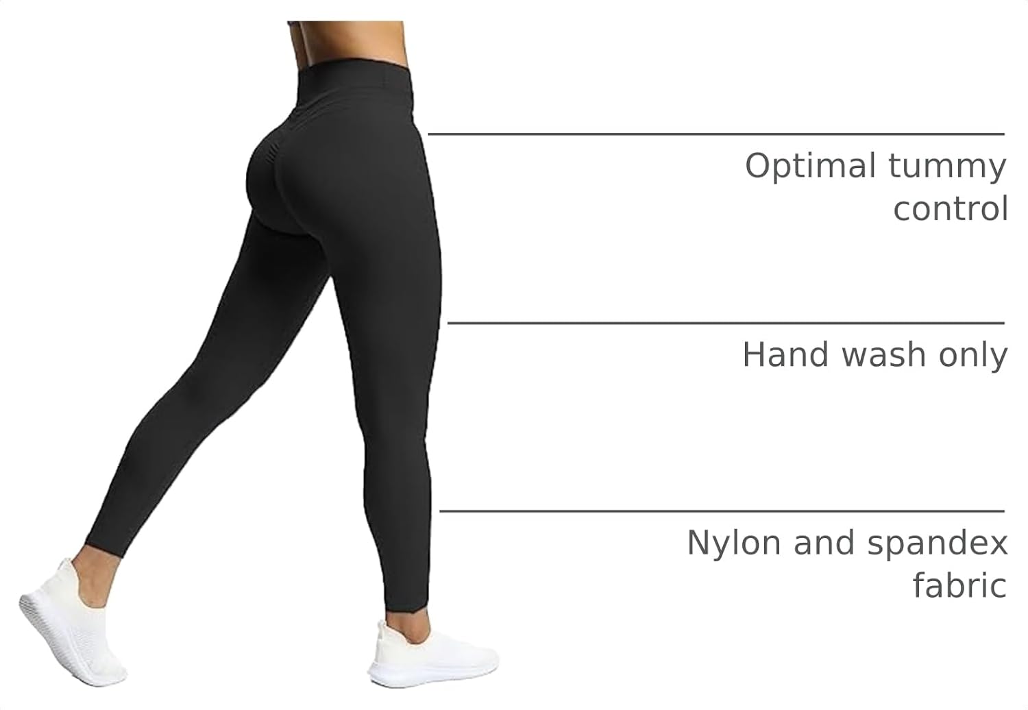 Detalle de Aoxjox Women's Yoga Leggings 26-inch